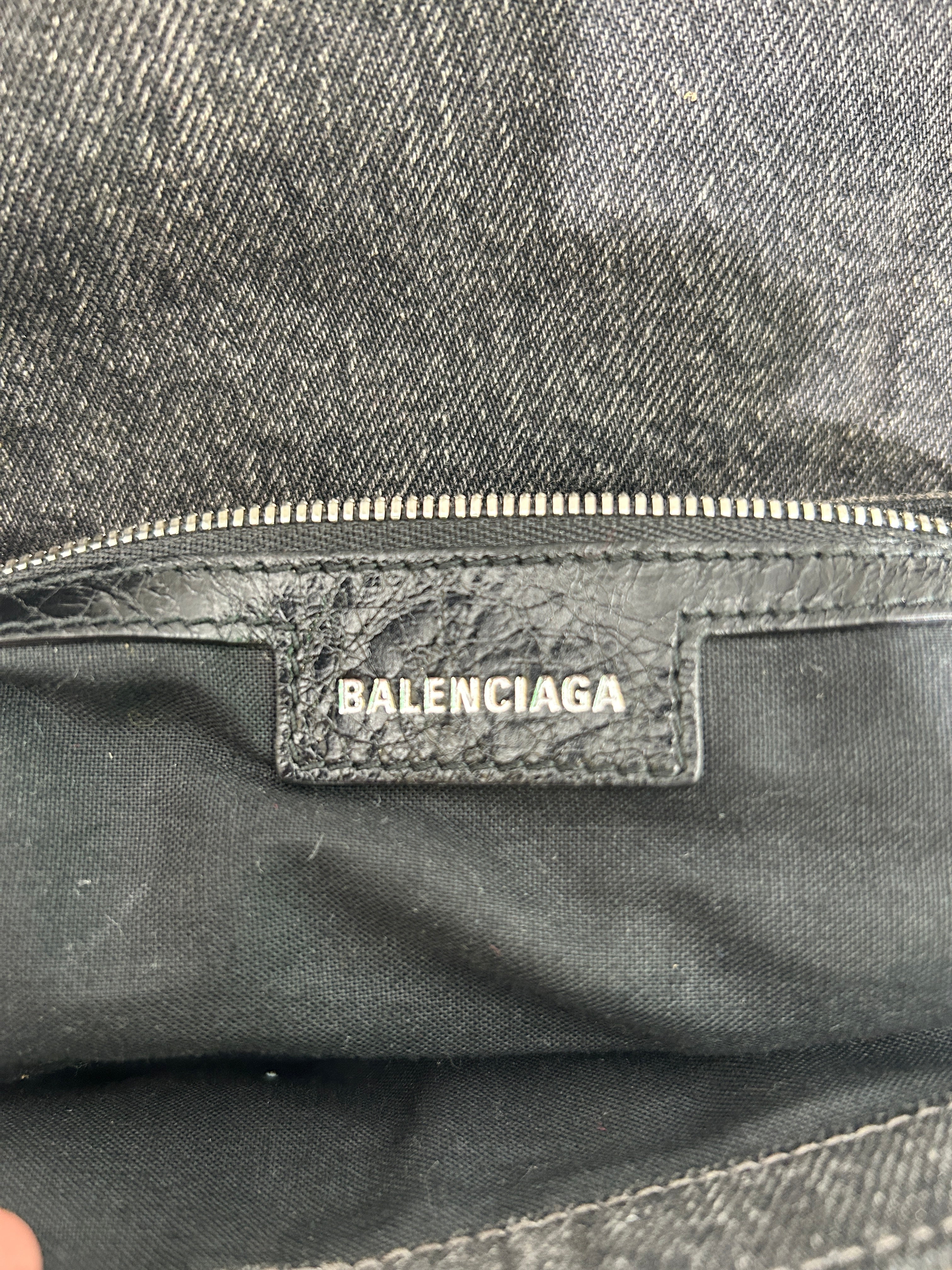 BALENCIAGA/Bag/Denim/BLK/DENIM CAGOLE CROSSBODY view 5
