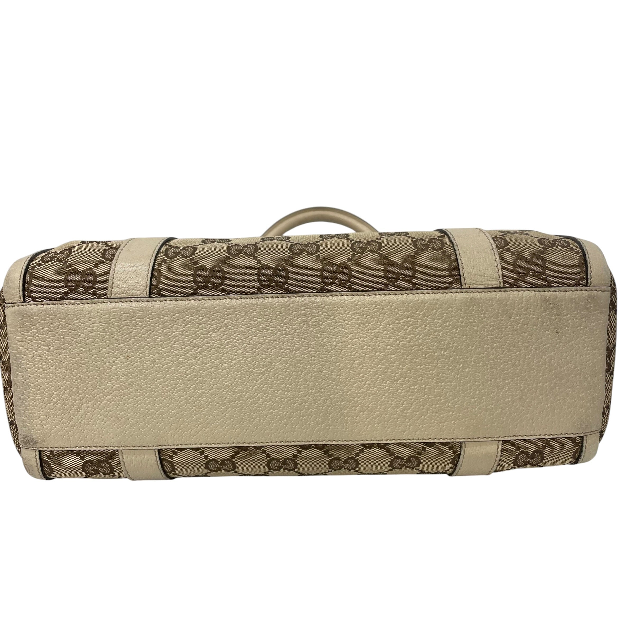 GUCCI/Hand Bag/Monogram/CRM/GG canvas  abbey boston bag view 3