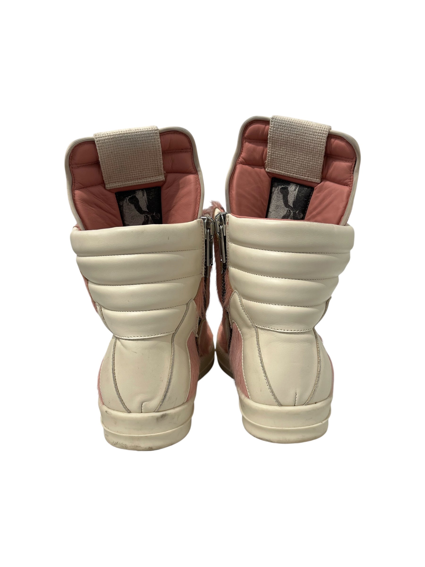 Rick Owens/Hi-Sneakers/EU 42/PNK/PONYHAIR GEOBASKET view 3