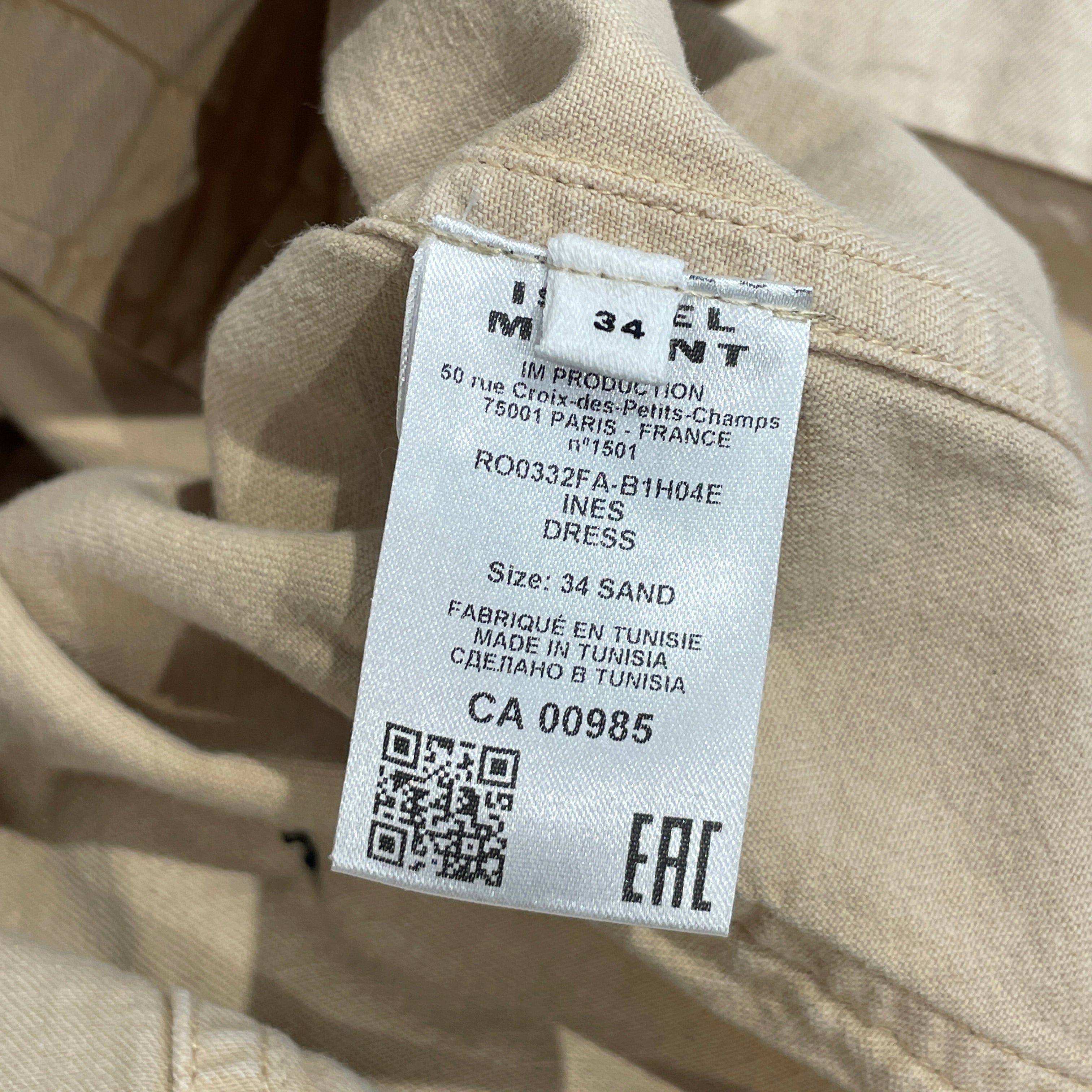 ISABEL MARANT ETOILE/SL Dress/34/Cotton/KHK/ view 4