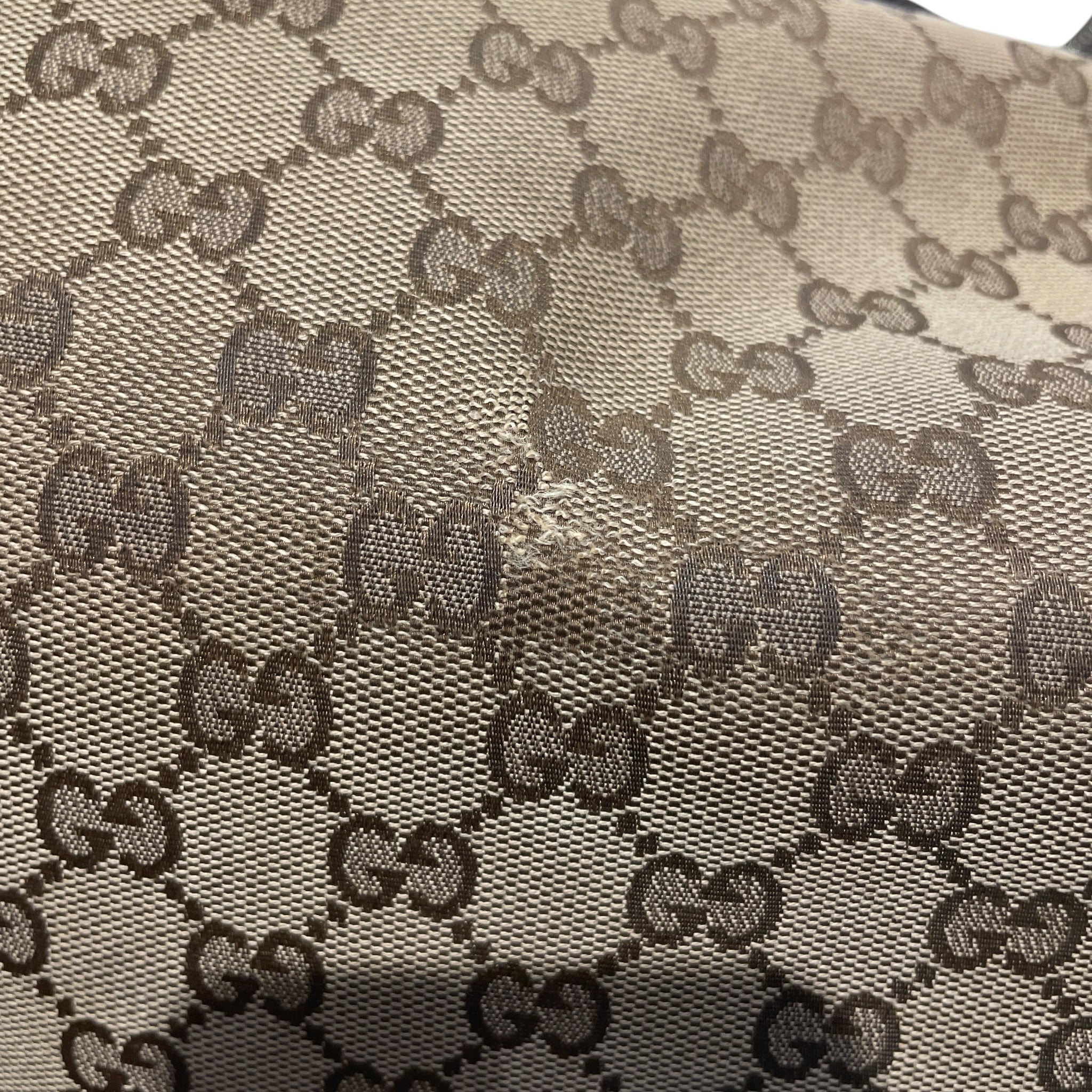 GUCCI/Hand Bag/Monogram/Cotton/BEG/HALF MOON view 9