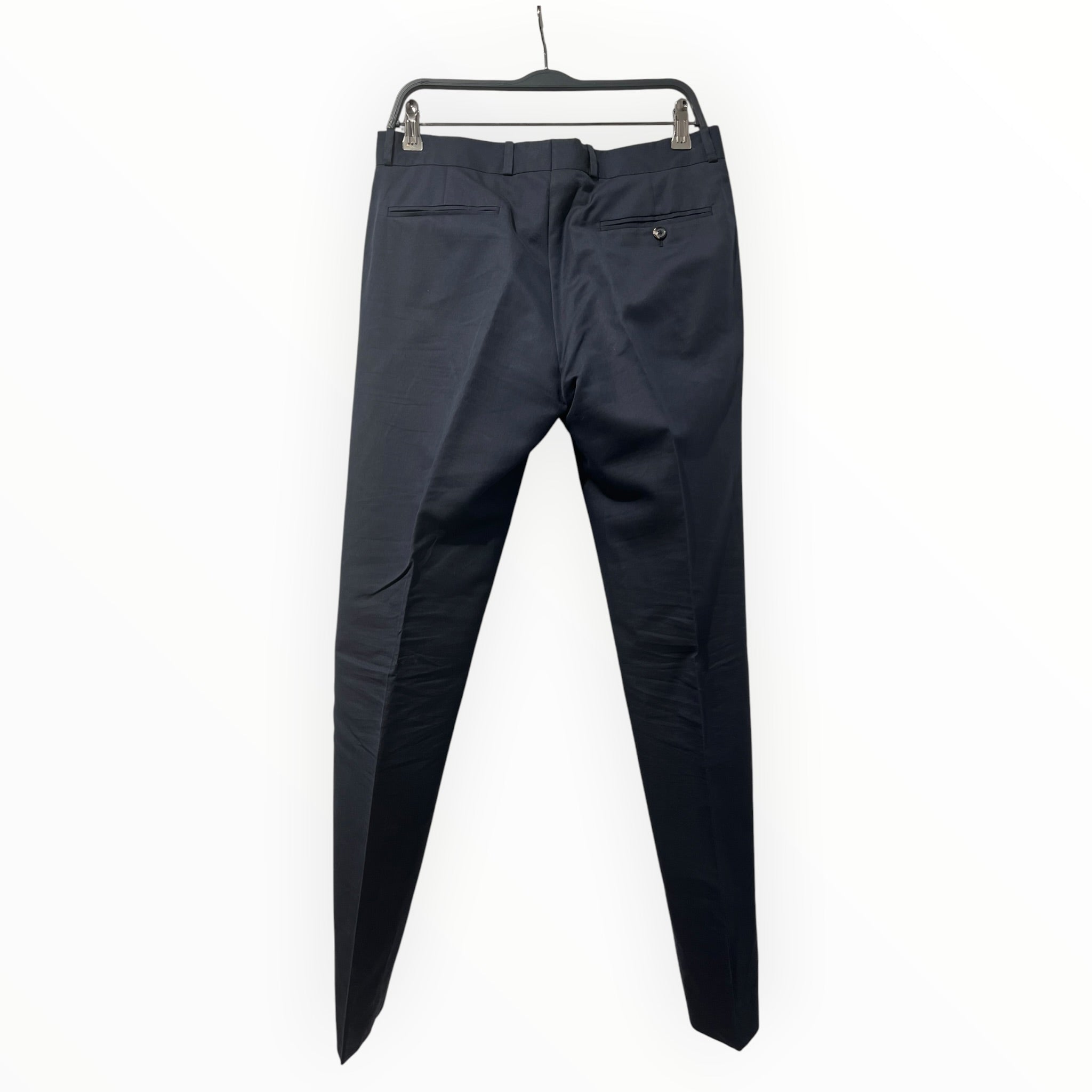 Maison Margiela/Slacks/48/Cotton/NVY/slim fit/ cotton&silk blend view 2