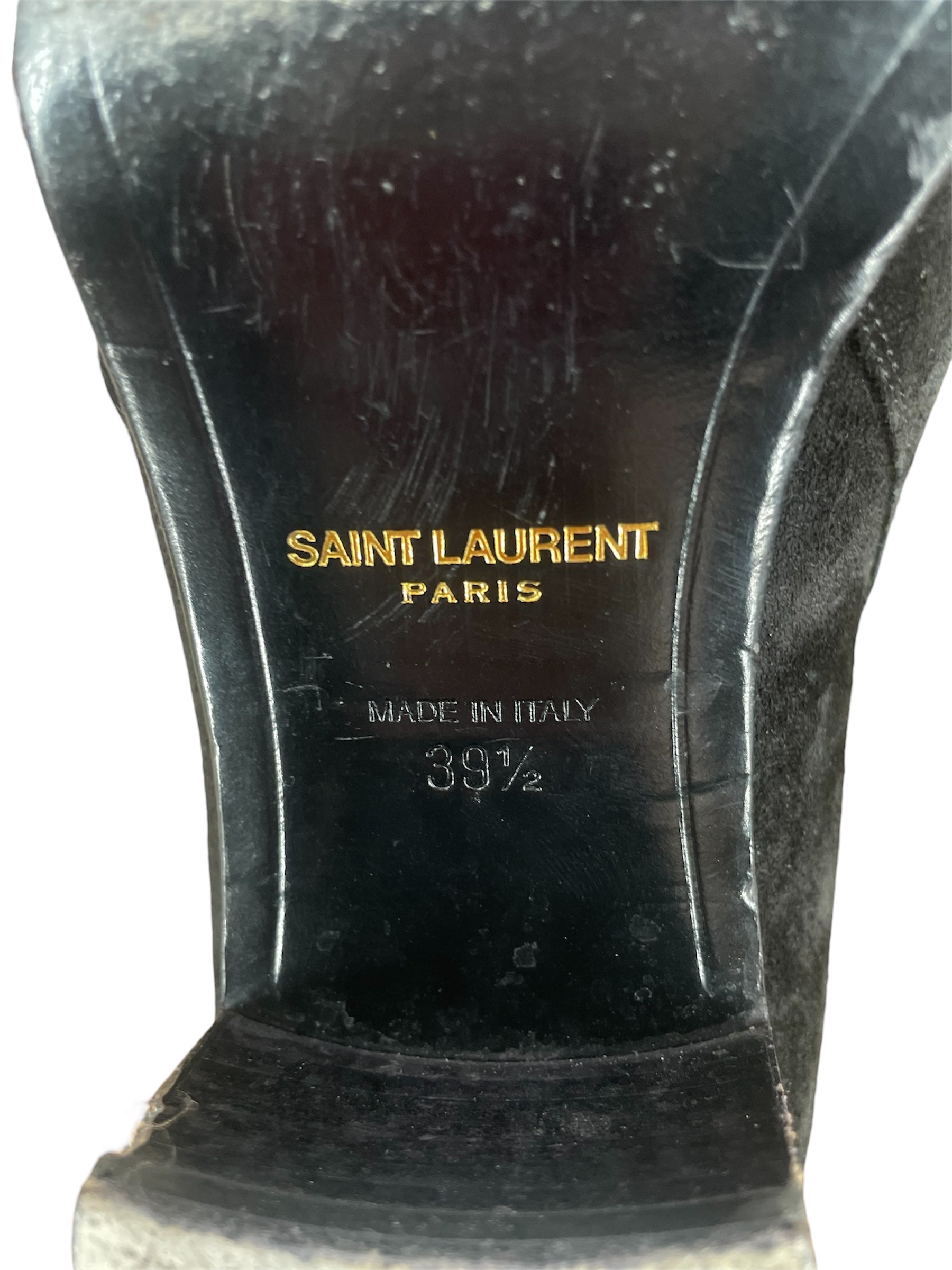 SAINT LAURENT/Chelsea Boots/EU 39.5/Suede/BLK/DY 316237 391 view 3