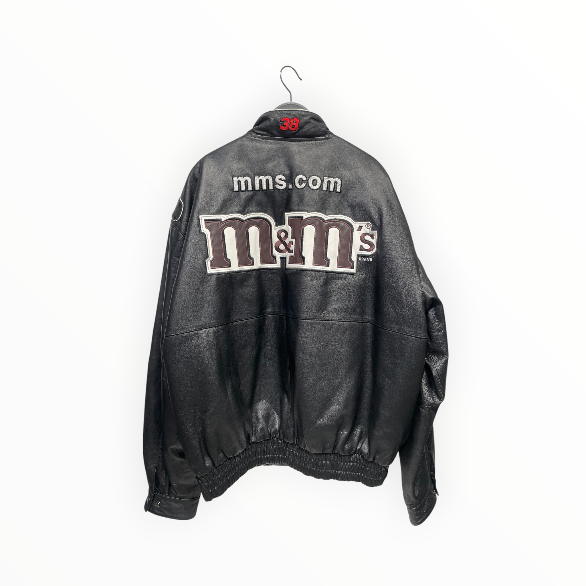 JEFF HAMILTON/Leather Jkt/XL/Leather/BLK/All Over Print/NASCAR M&M'S RACING JACKET view 2