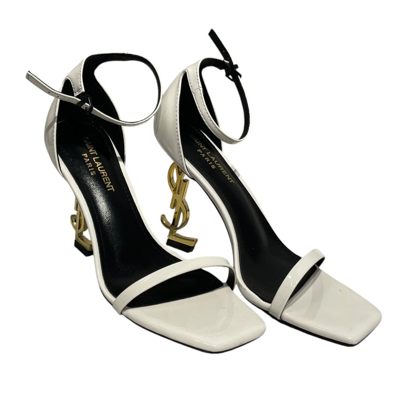 YVES SAINT LAURENT/Heels/EU 38/Leather/WHT/