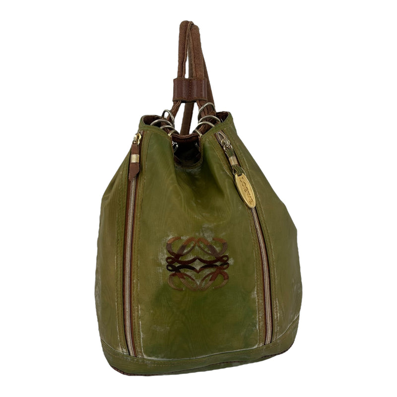 LOEWE/Amazona/Backpack/Green/Polyester/