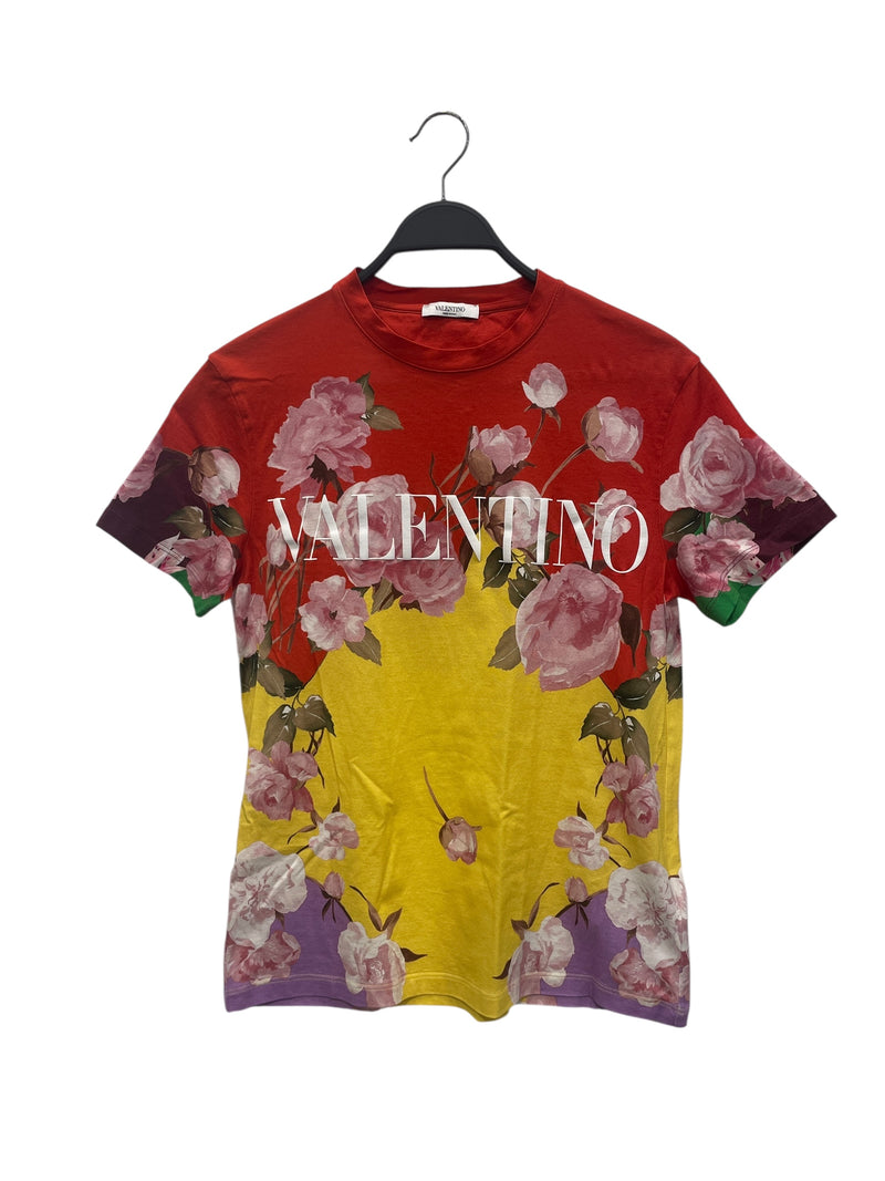 VALENTINO/T-Shirt/S/Cotton/MLT/Floral Pattern/