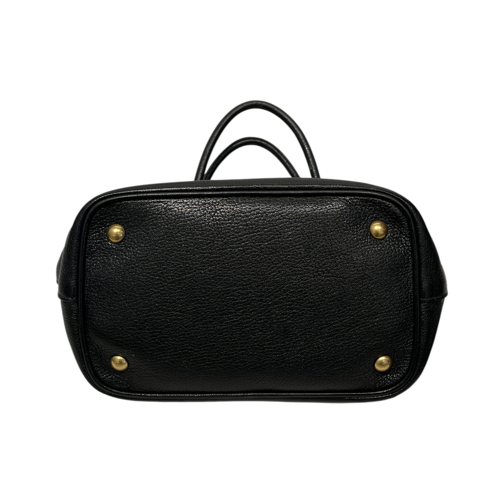 MIU MIU/Hand Bag/Leather/BLK/Vitello Phenix HB #158 view 3