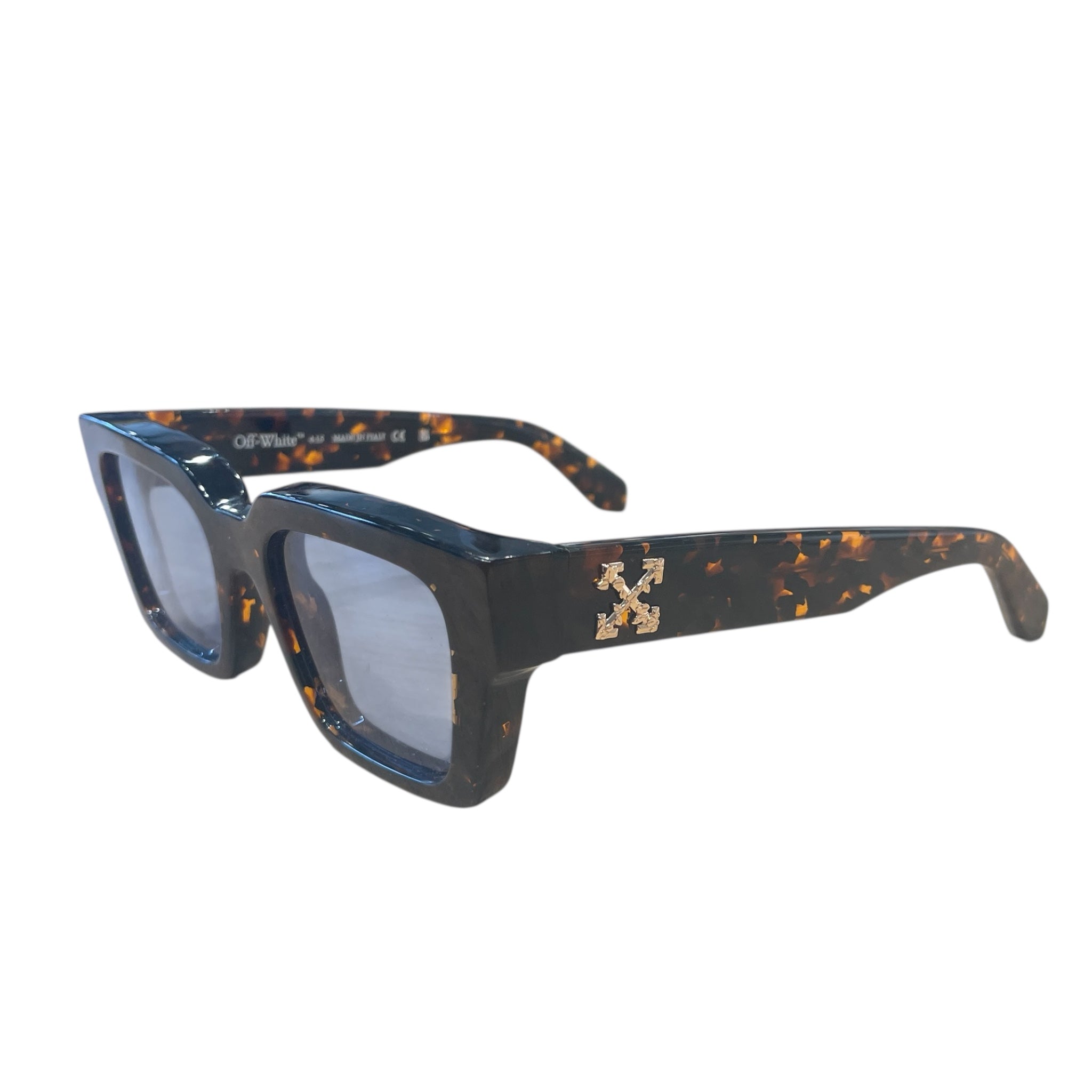OFF-WHITE/Sunglasses/Celluloid/BRW/VIRGIL TURTLE FRAME/BLU LENS view 2