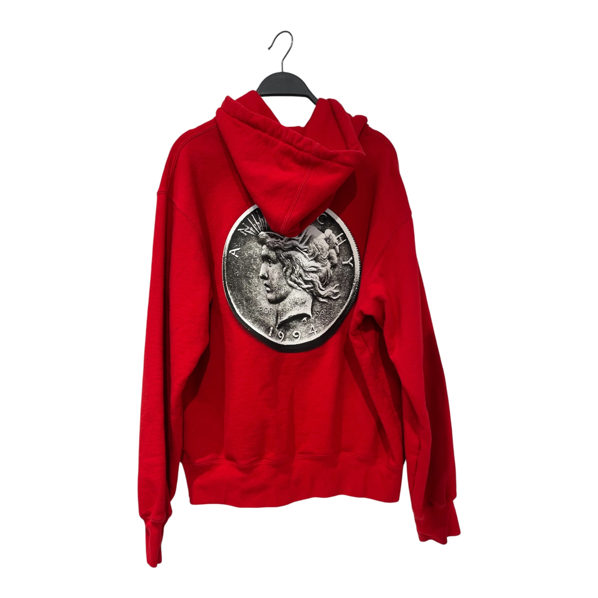 Supreme/Hoodie/S/Cotton/RED/101837 ANARCHY RED COIN HOODIE view 2