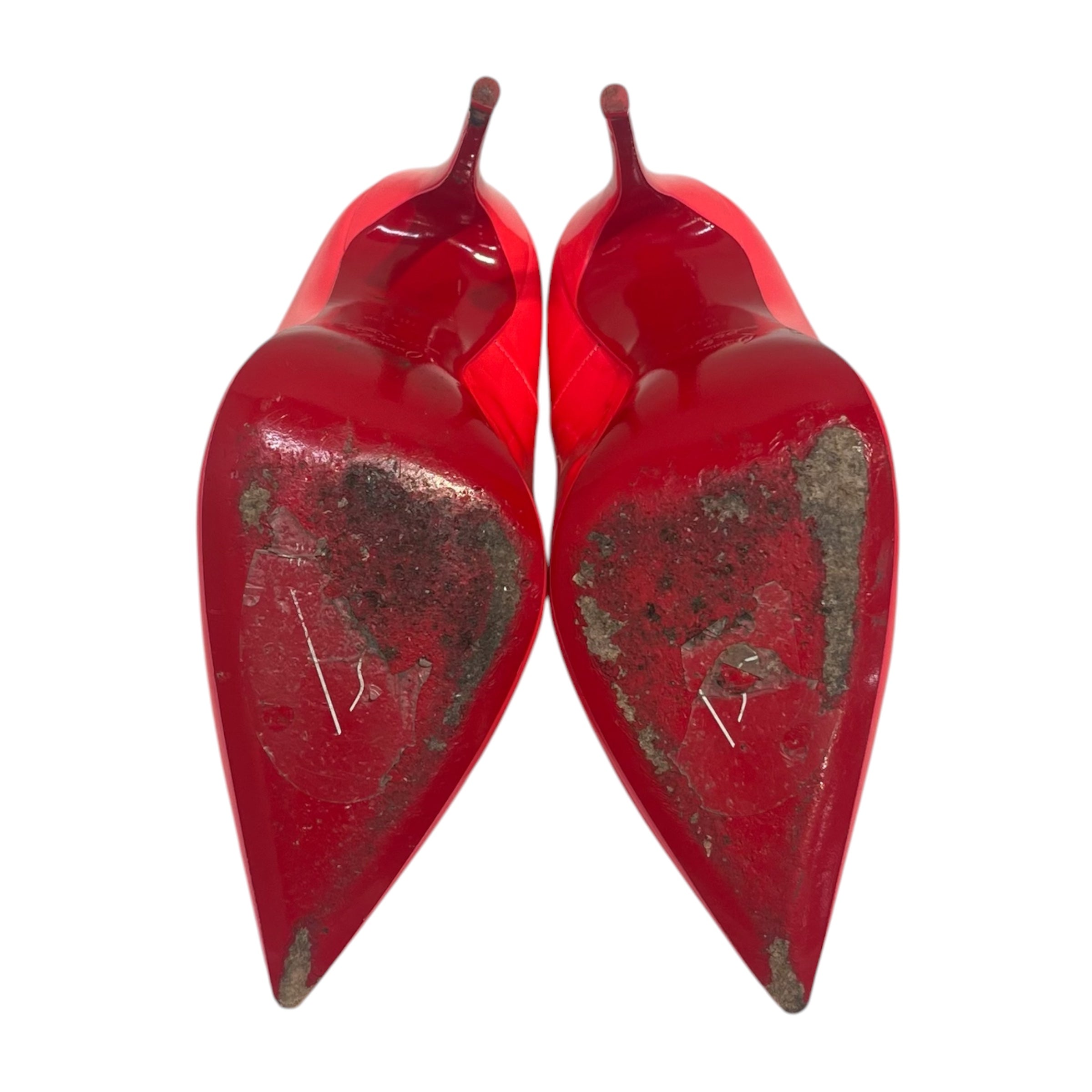 Christian Louboutin/Heels/EU 38.5/Leather/PNK/V-Tip/SO KATES view 5