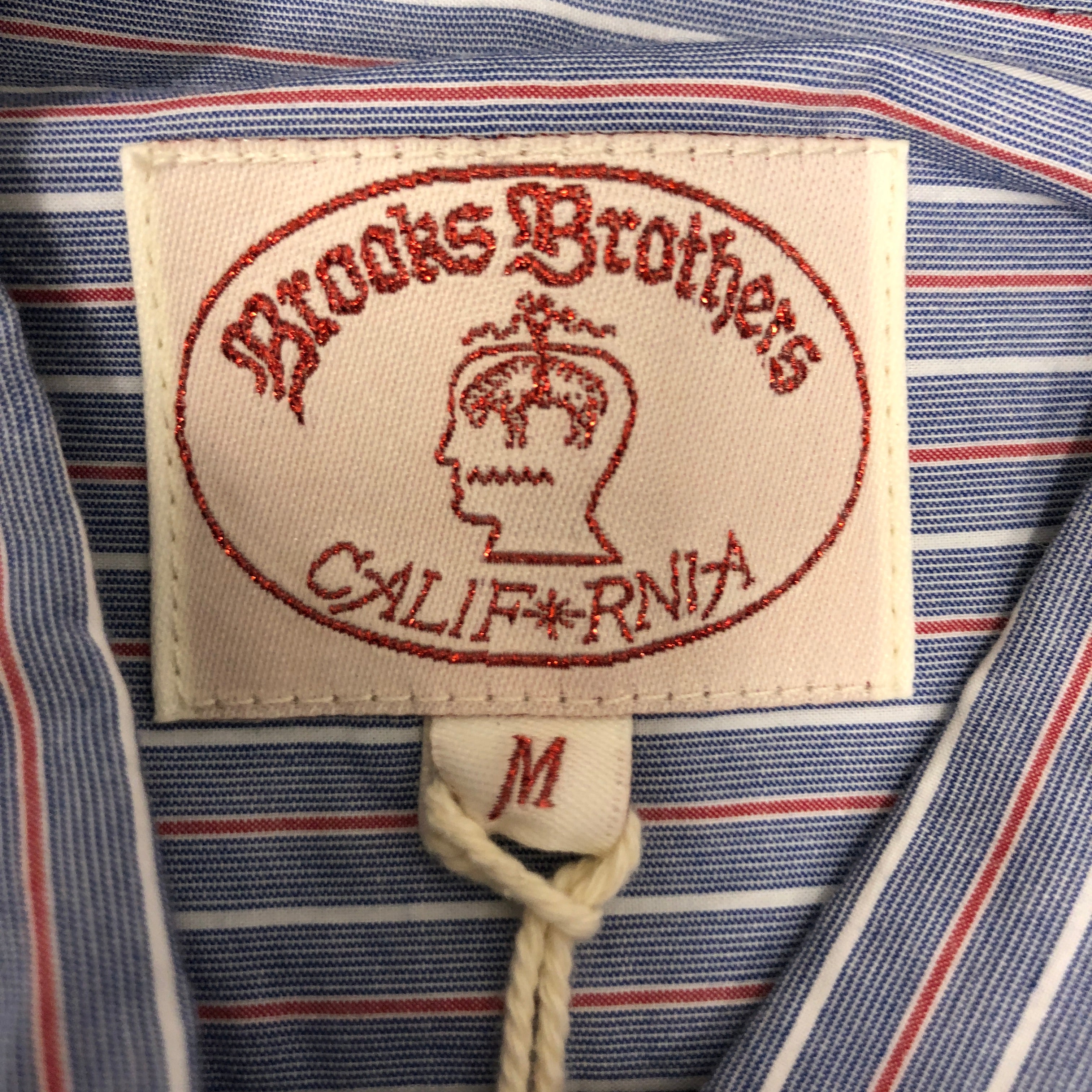 Brain Dead/BROOKS BROTHERS/LS Shirt/M/Cotton/BLU/Stripe/ view 4