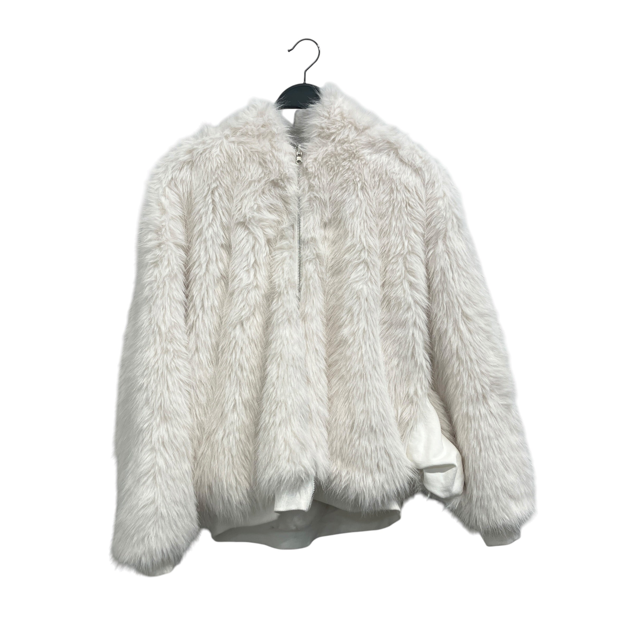 Amaurosis/Zip Up Hoodie/L/XL/Fur/WHT/Reversable Fur Zip Up Hoodie view 1