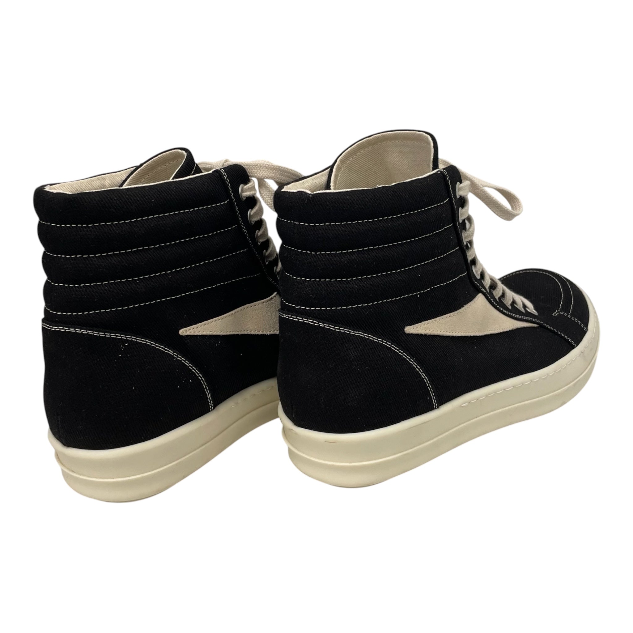 Rick Owens/Hi-Sneakers/US 12/Cotton/BLK/61451 44 u view 2