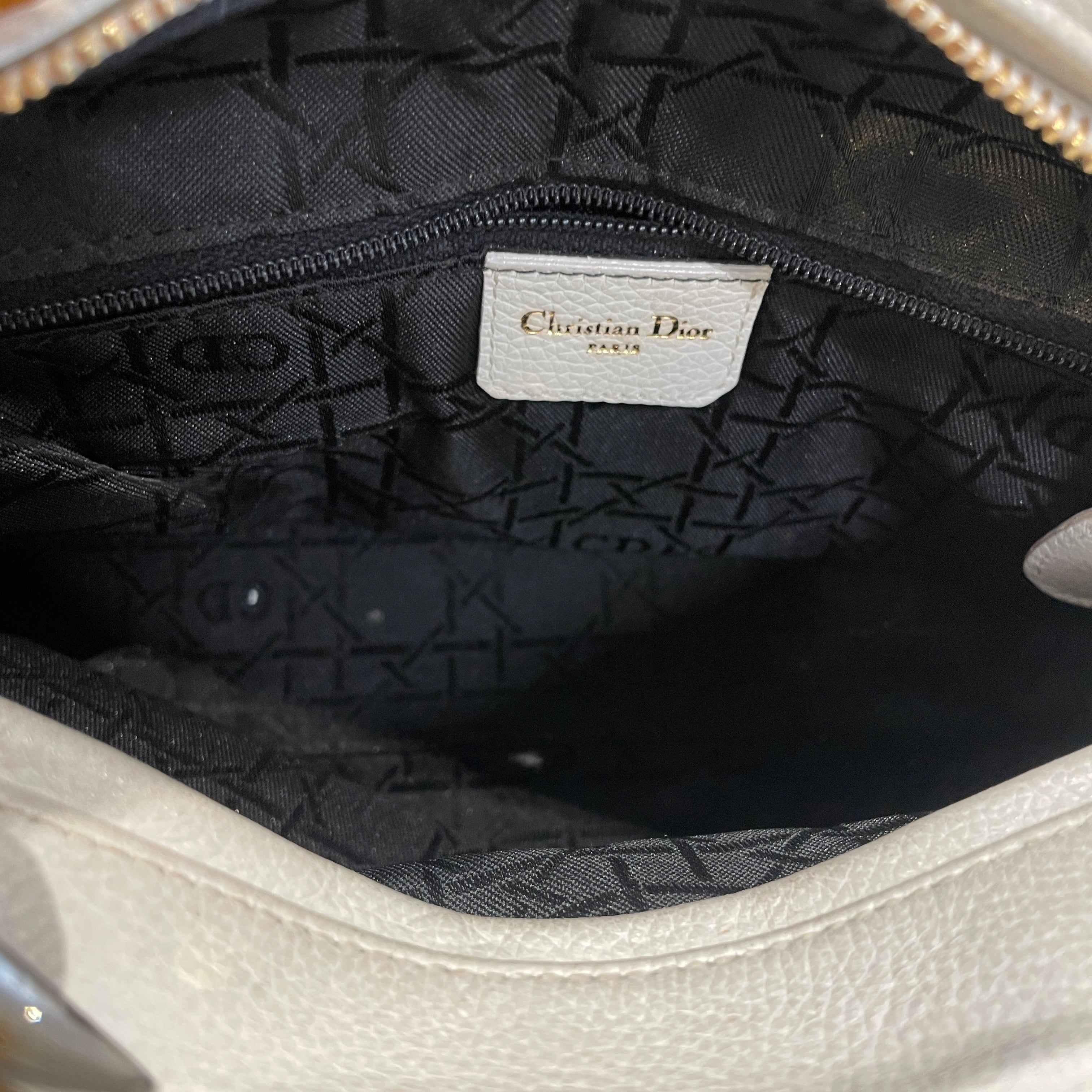 Christian Dior/Hand Bag/Lambskin/WHT/lady dior gold g2jm39t view 4