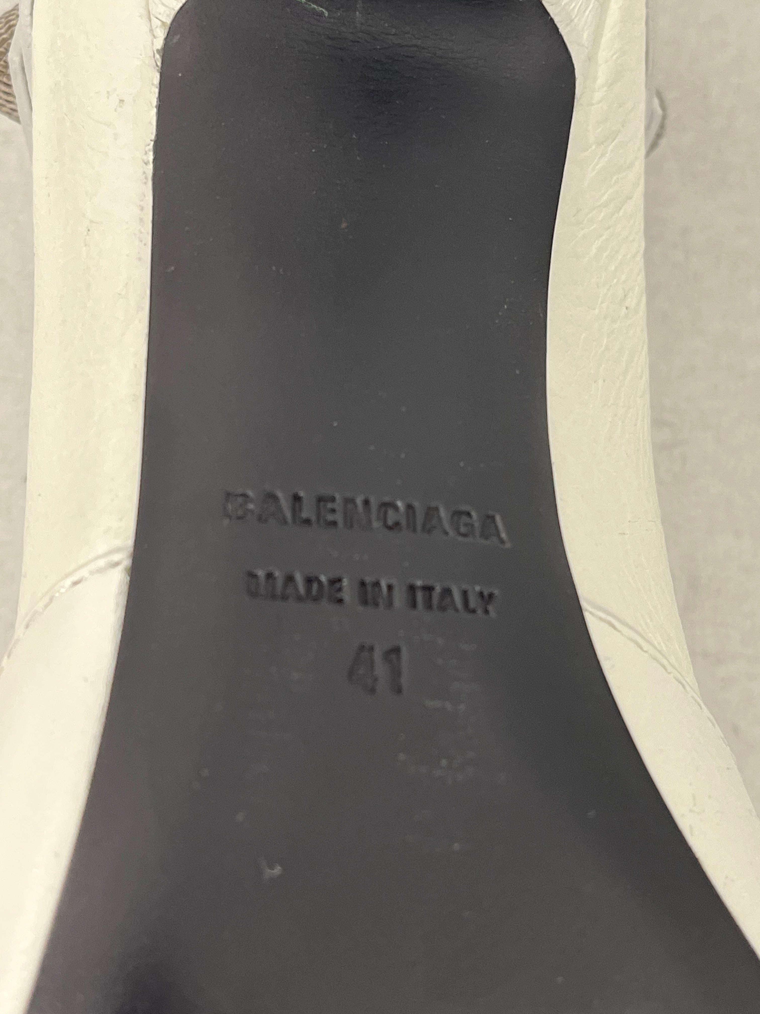 BALENCIAGA/Heels/EU 41/Leather/WHT/CAGOLE HEELS view 6