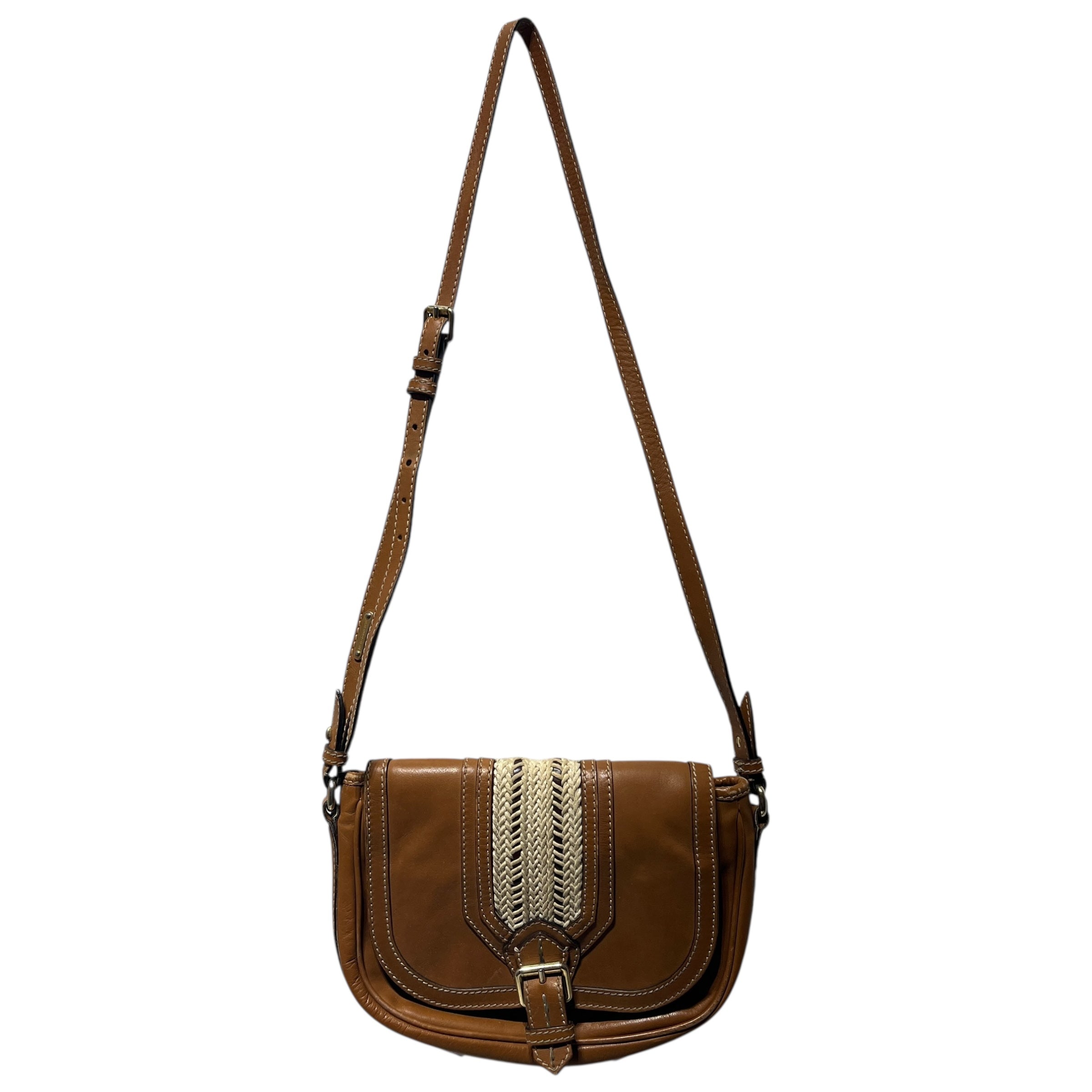 BURBERRY/Cross Body Bag/Leather/CML/BRAIDED BUCKLE view 1