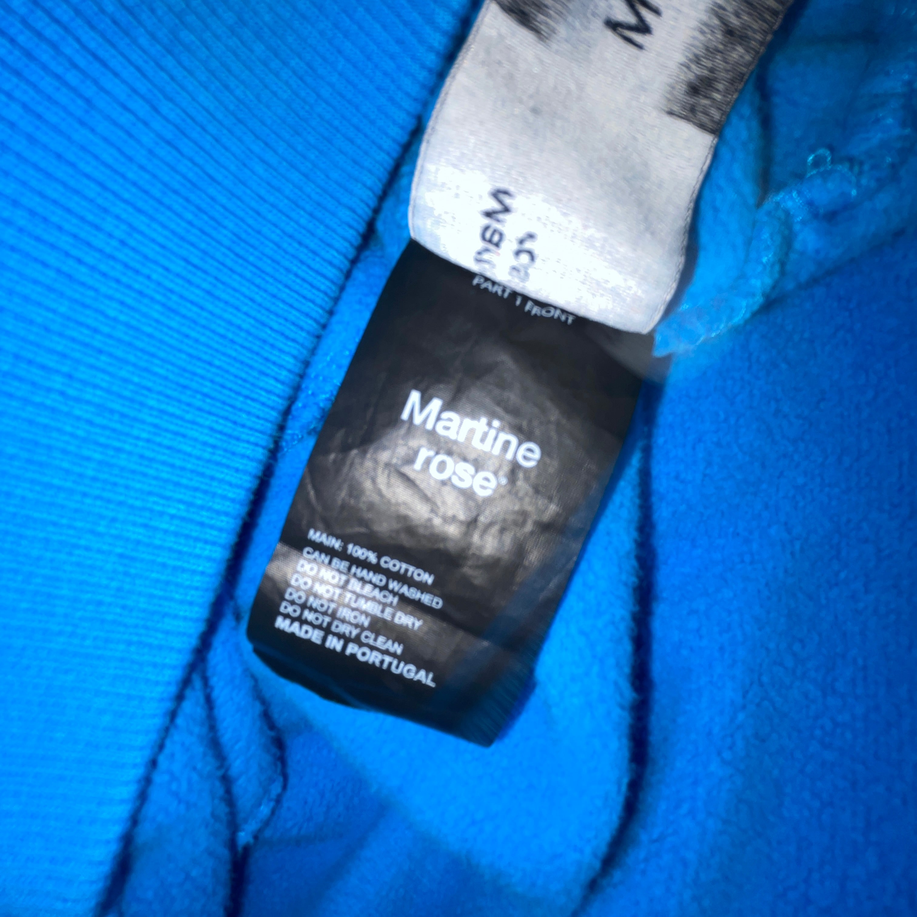 MARTINE ROSE/Hoodie/M/Cotton/BLU/ view 5