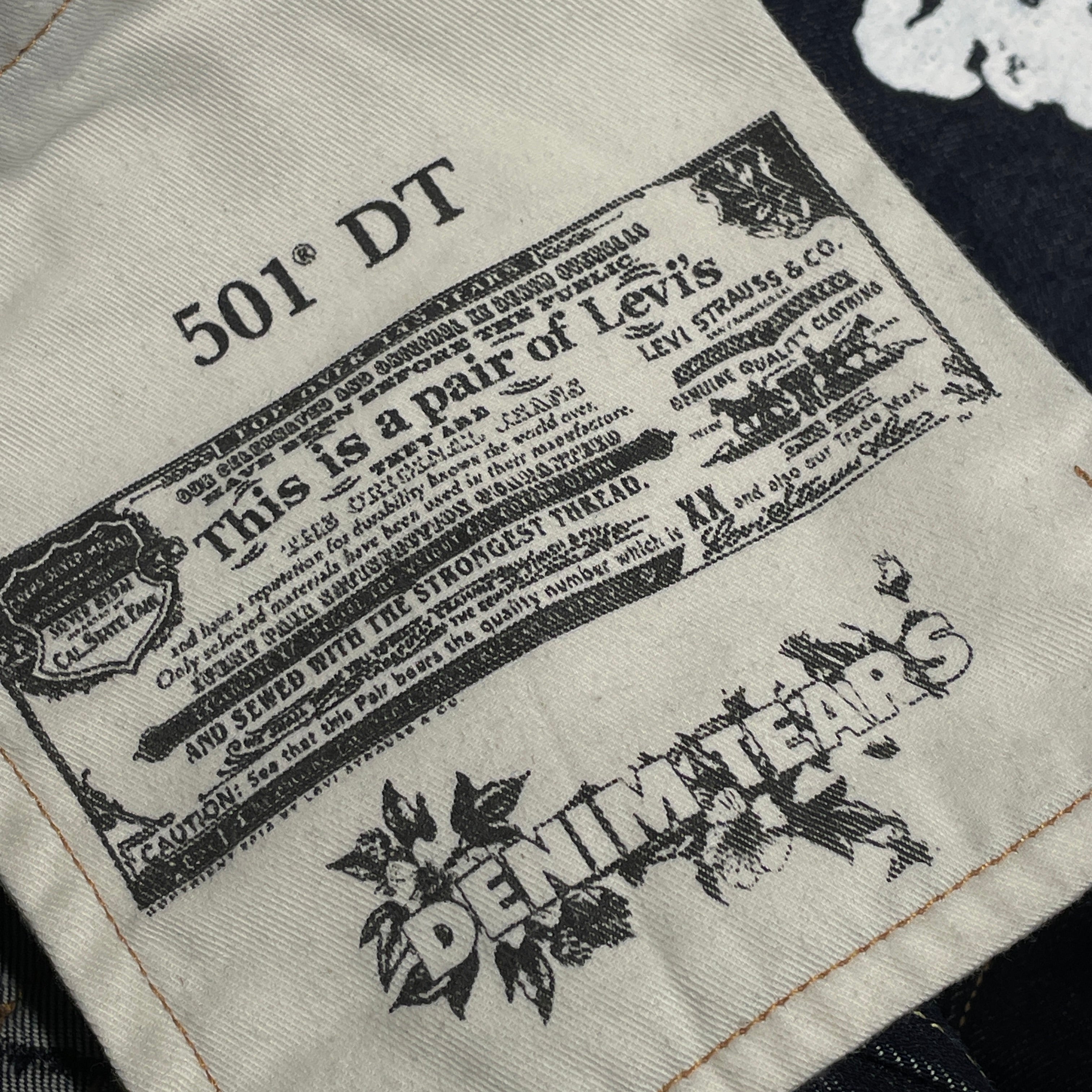 DENIM TEARS/Straight Pants/30/Denim/NVY/Navy Dark Wash Jeans view 4
