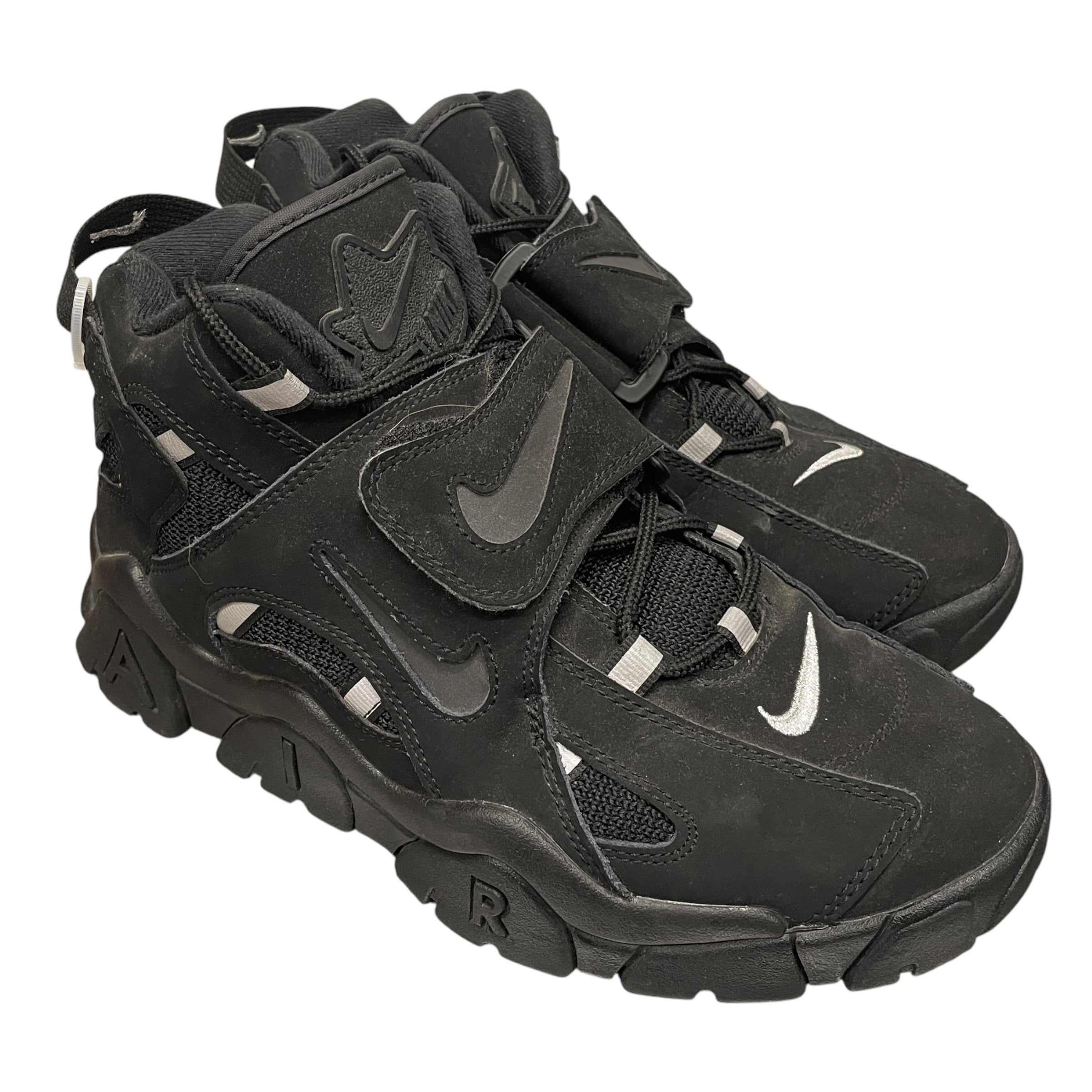NIKE/Hi-Sneakers/US 8.5/Leather/BLK/2019 RETRO AIR BARRAGE view 1