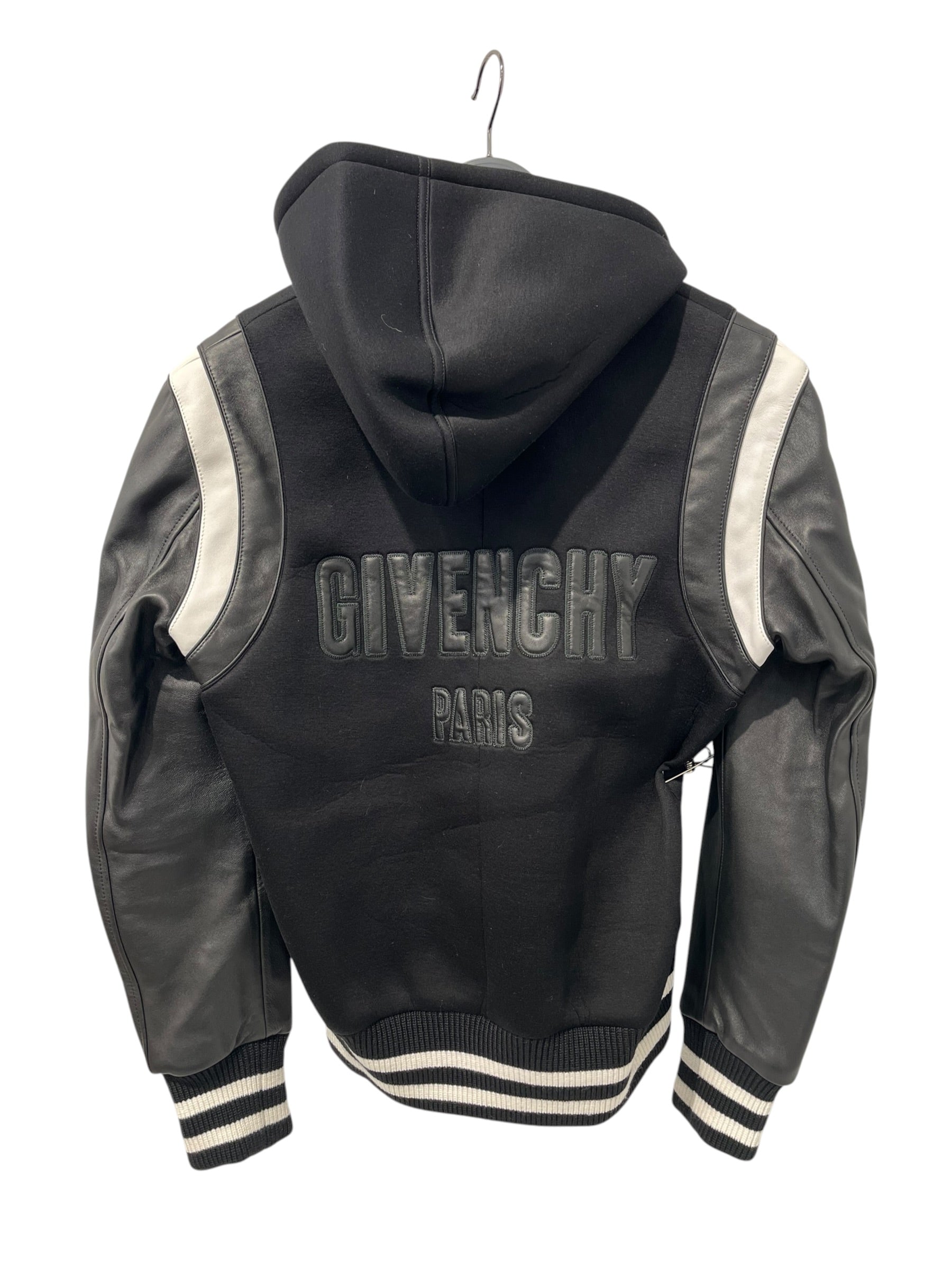 GIVENCHY/Jacket/48/Leather/BLK/SCUBA HOODED TEDDY JKT view 2