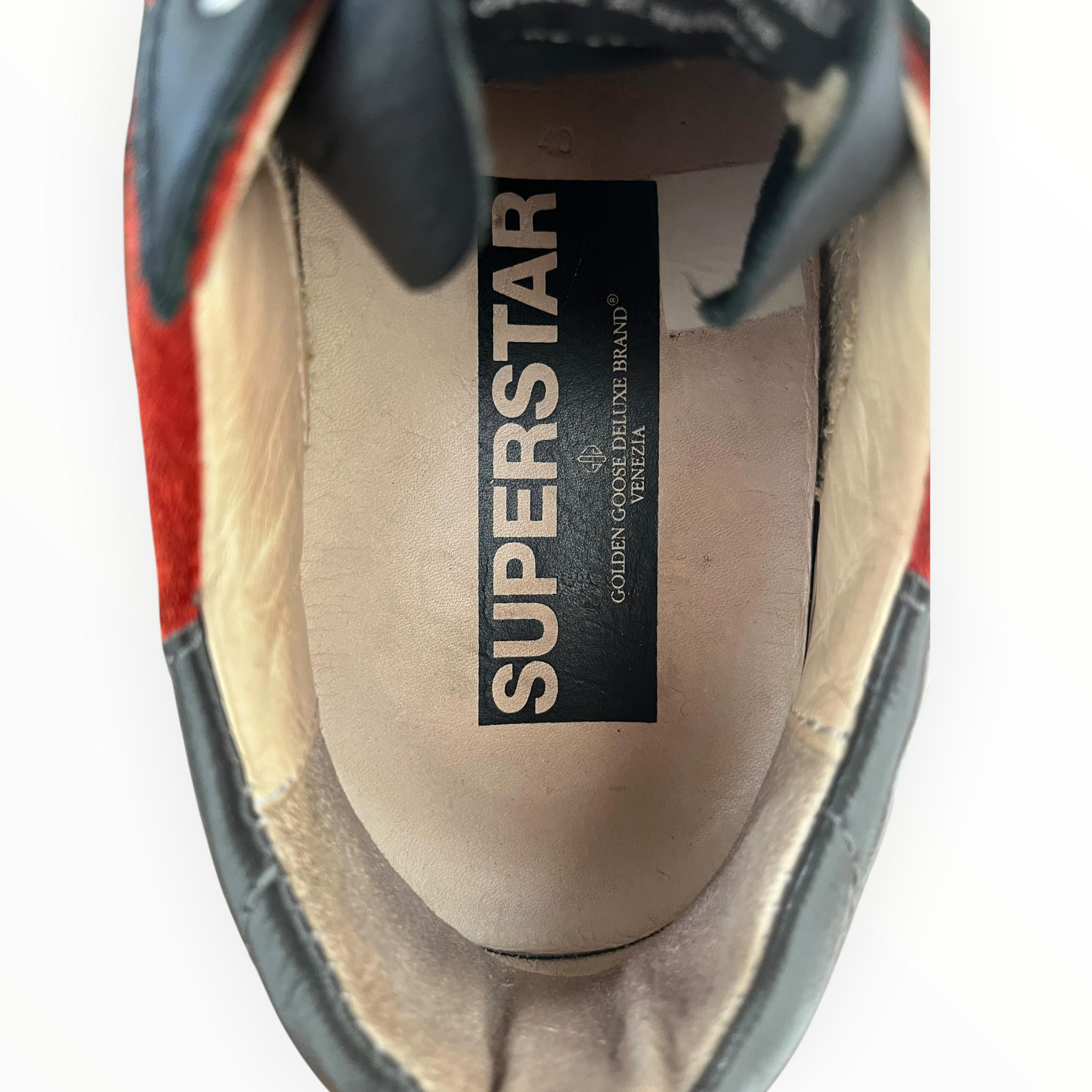 GOLDEN GOOSE/Low-Sneakers/EU 40/Suede/RED/SUPERSTAR LOW view 4