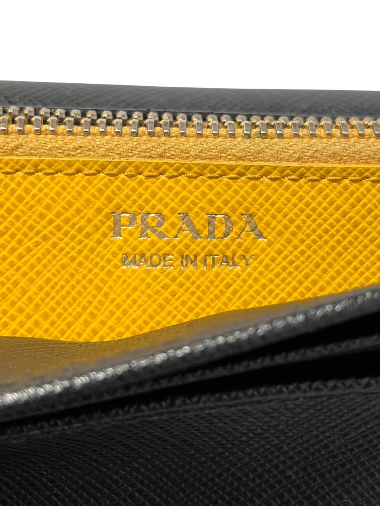 PRADA/Long Wallet/Black/Leather/ view 3