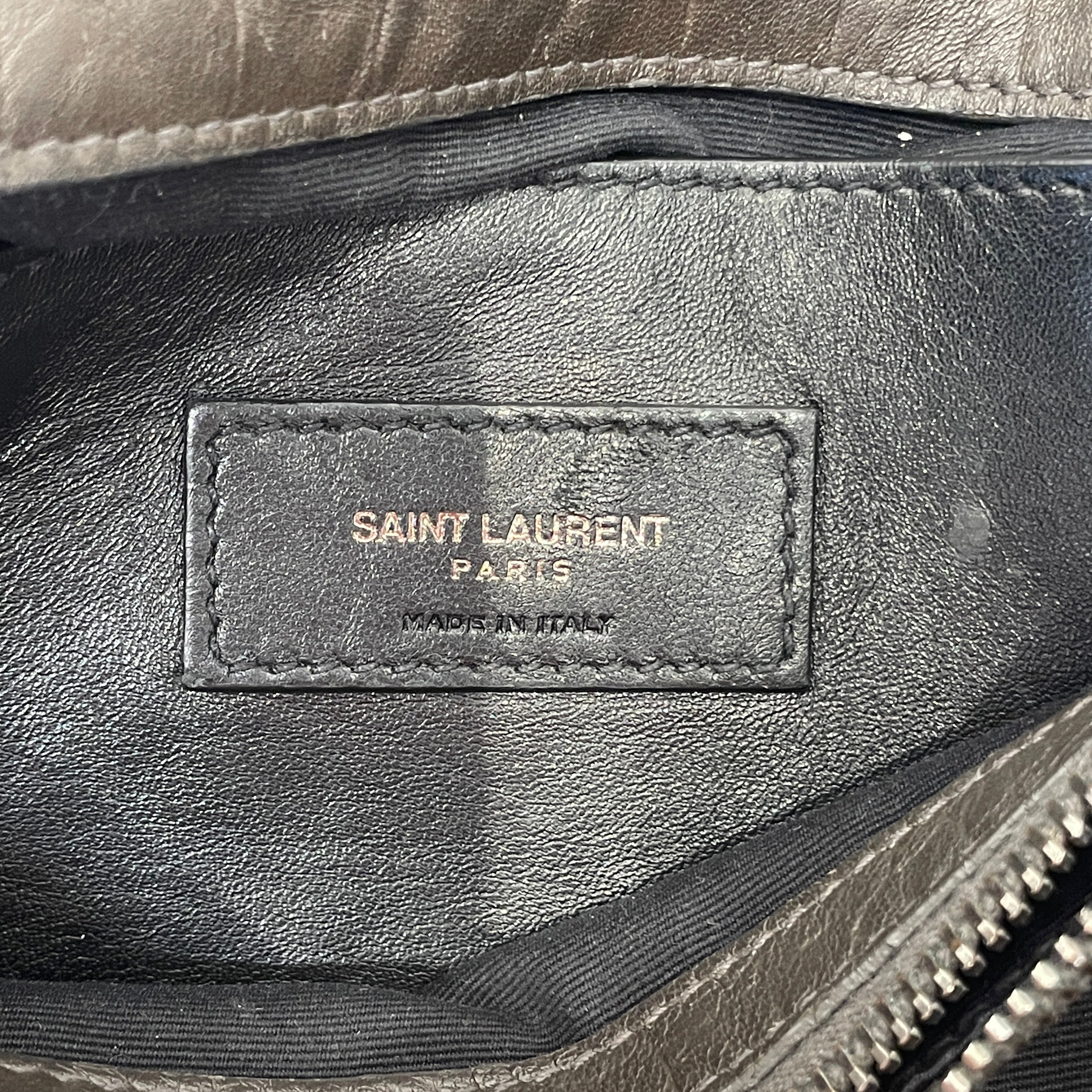 YVES SAINT LAURENT/Bag/Leather/GRY/MONOGRAM WEST HOLLYWOOD view 5