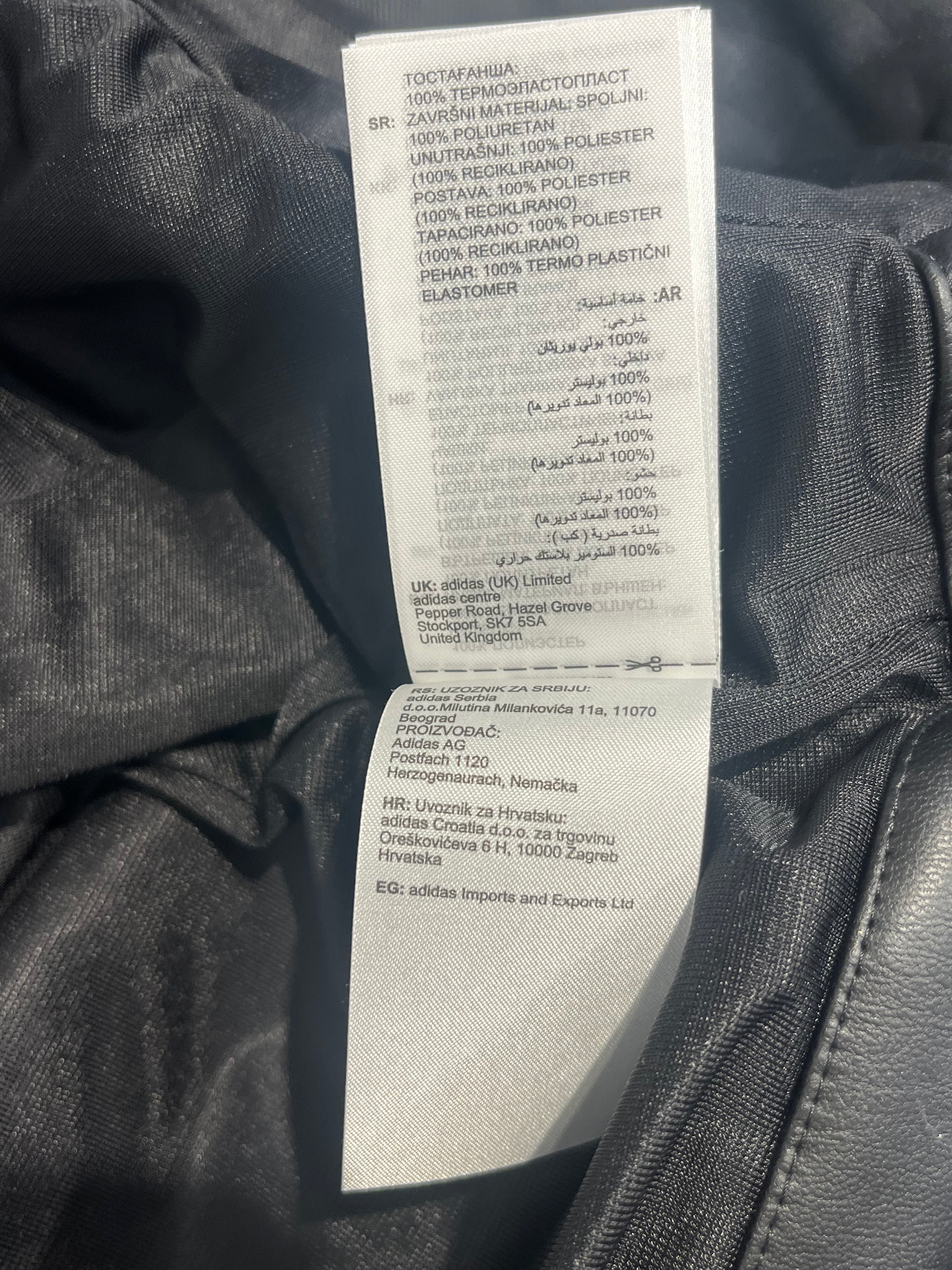 adidas/Track Jkt/S/Faux Leather/BLK/WOMEN BIKER TRACK JKT view 13