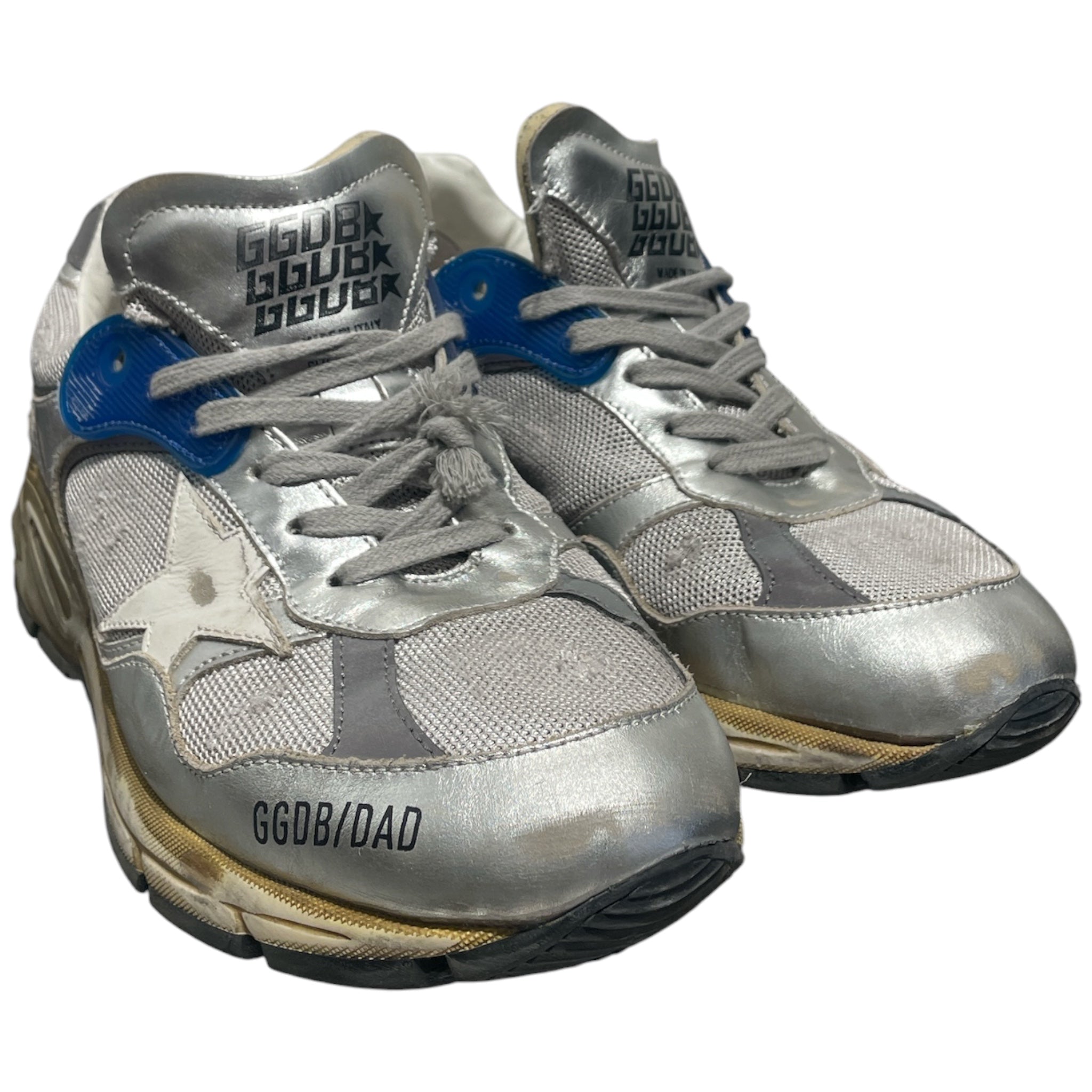 GOLDEN GOOSE/Low-Sneakers/EU 39/Leather/SLV/Dad Star Sneaker view 1