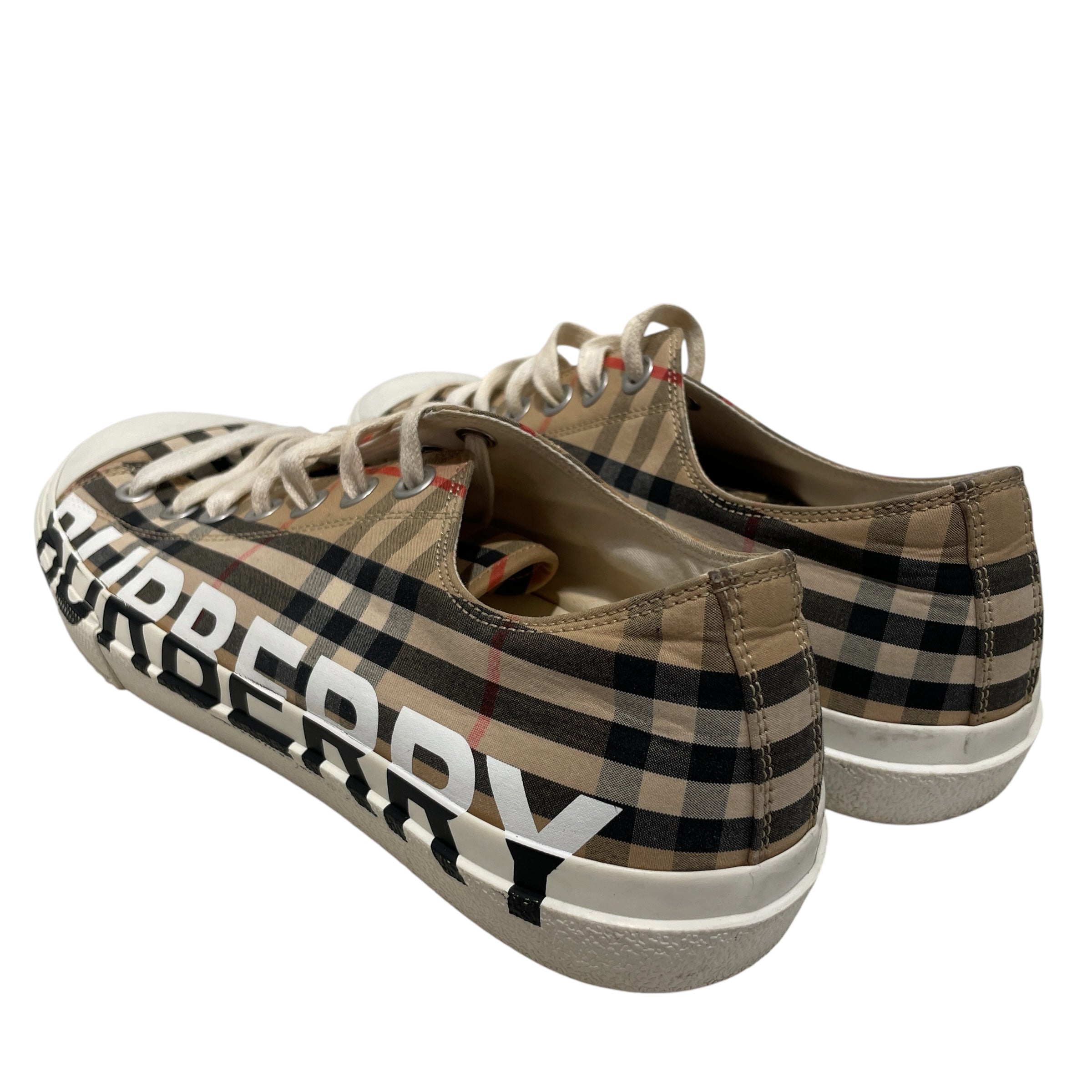 BURBERRY LONDON/Low-Sneakers/US 10.5/Plaid/Cotton/MLT/vintage check view 2