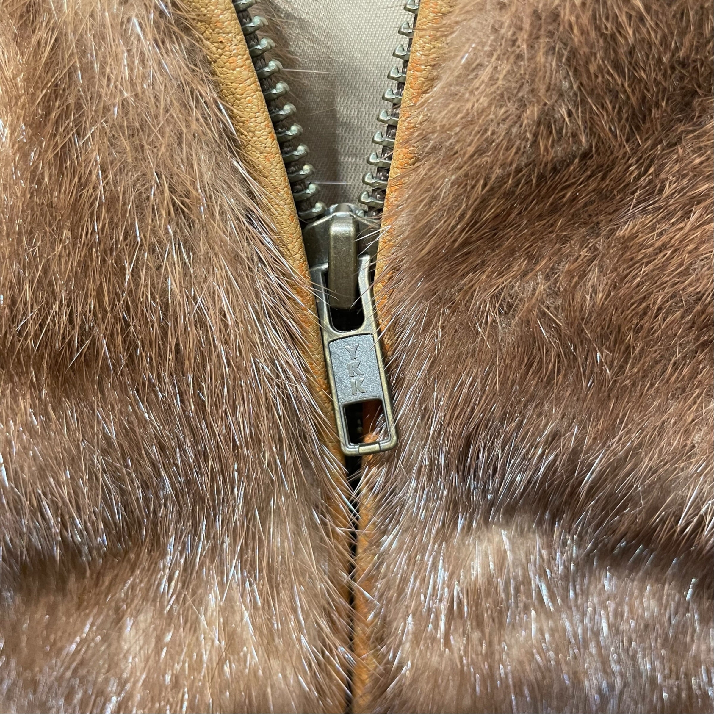 VINTAGE/Jacket/S/Fur/BRW/VINTAGE ZUP UP FUR VEST view 3