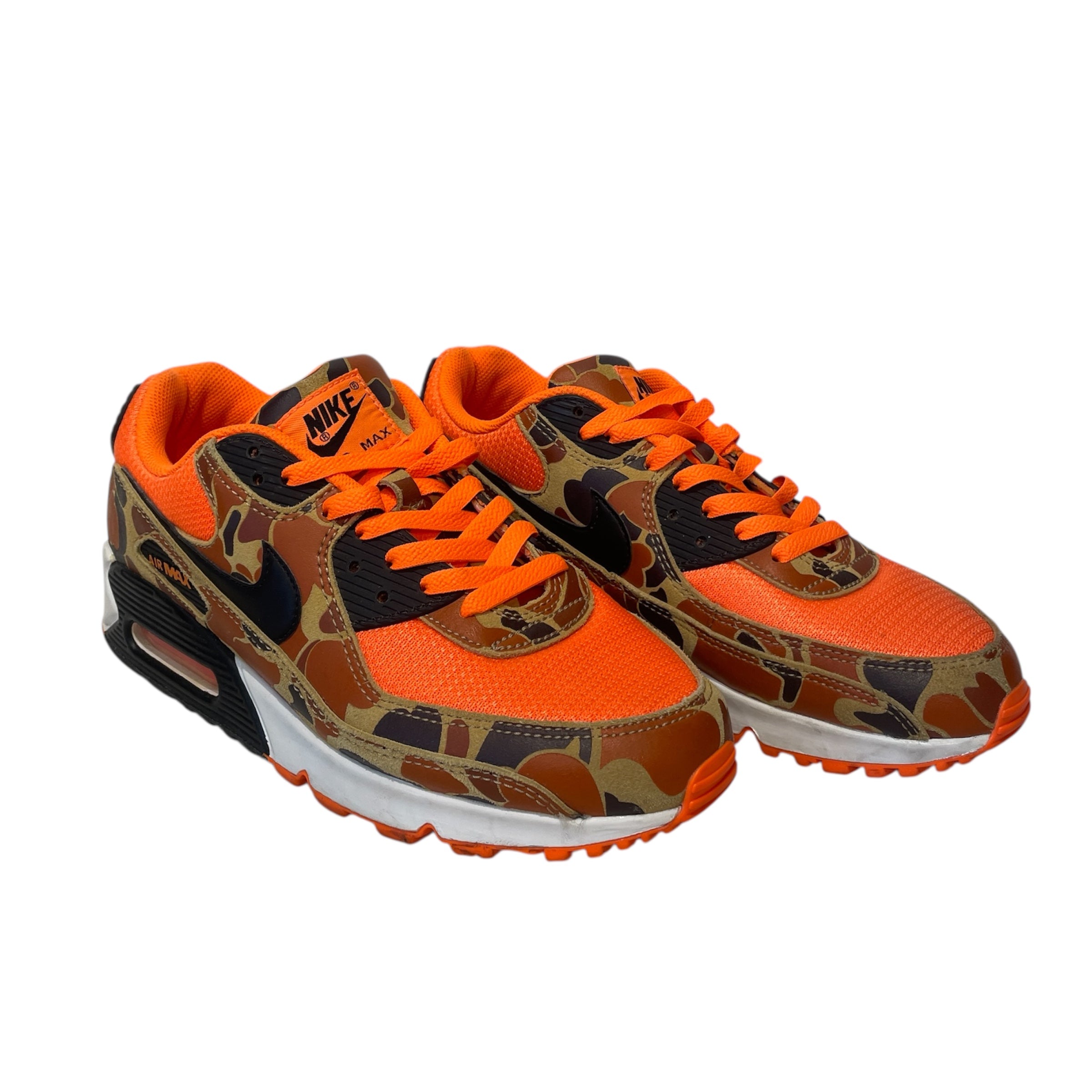 NIKE/Low-Sneakers/US 9/Camouflage/Cotton/ORN/AIR MAX 90 DUCK CAMO ORANGE view 1