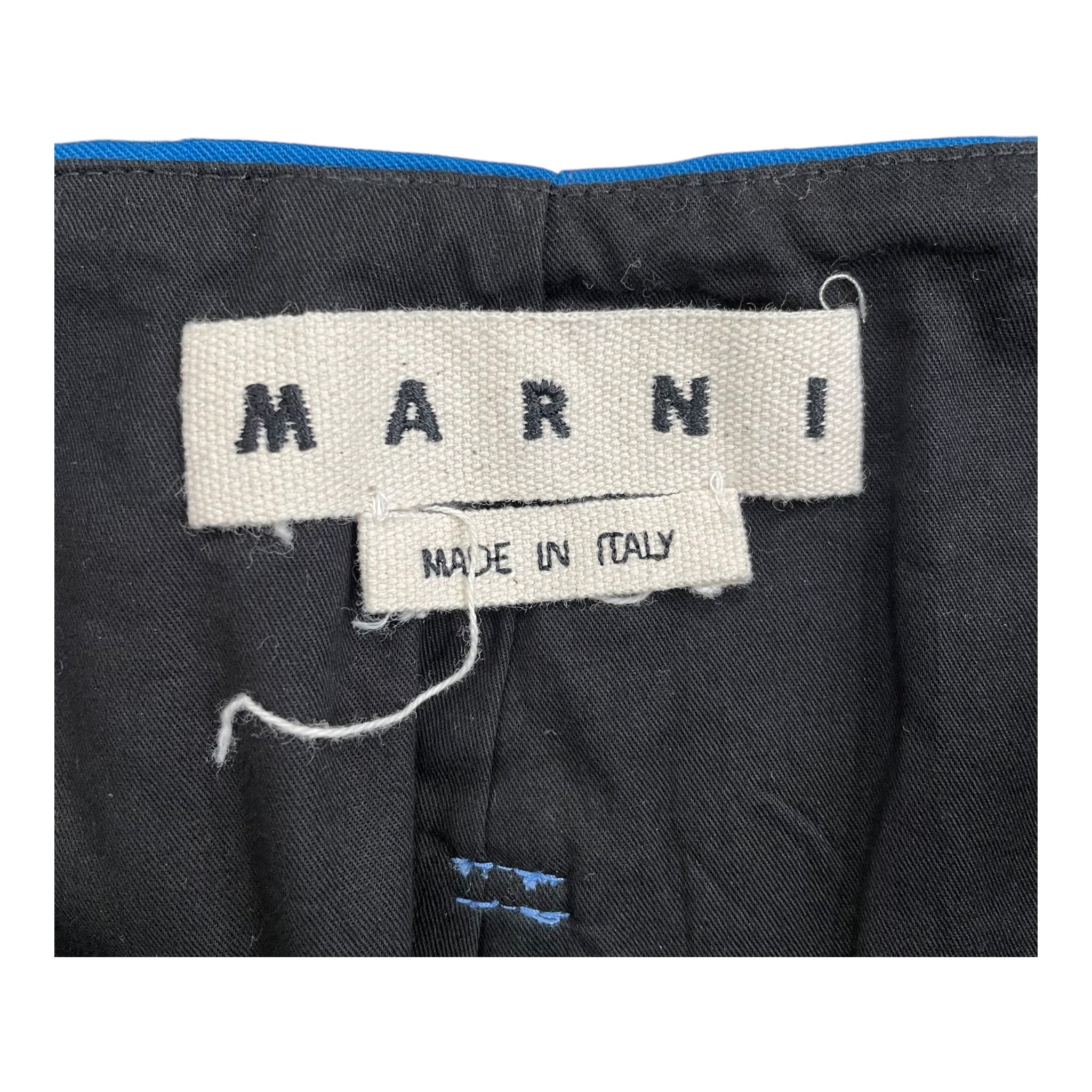 MARNI/Shorts/50/Cotton/BLU/Button Fly/ view 3