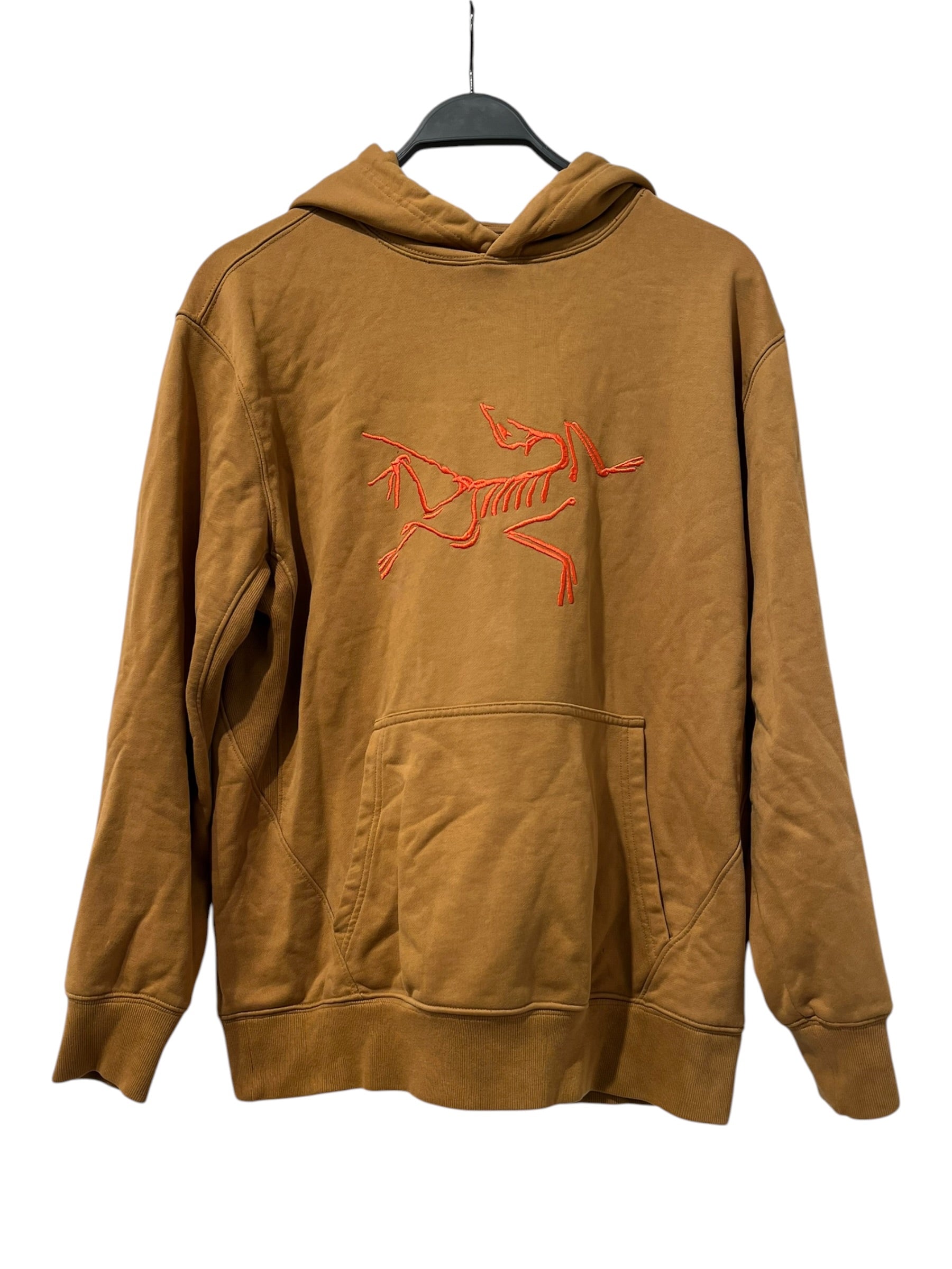 PALACE/ARC'TERYX/Hoodie/M/Graphic/Cotton/BRW/ORANGE LOGO FRONT AND BACK view 1