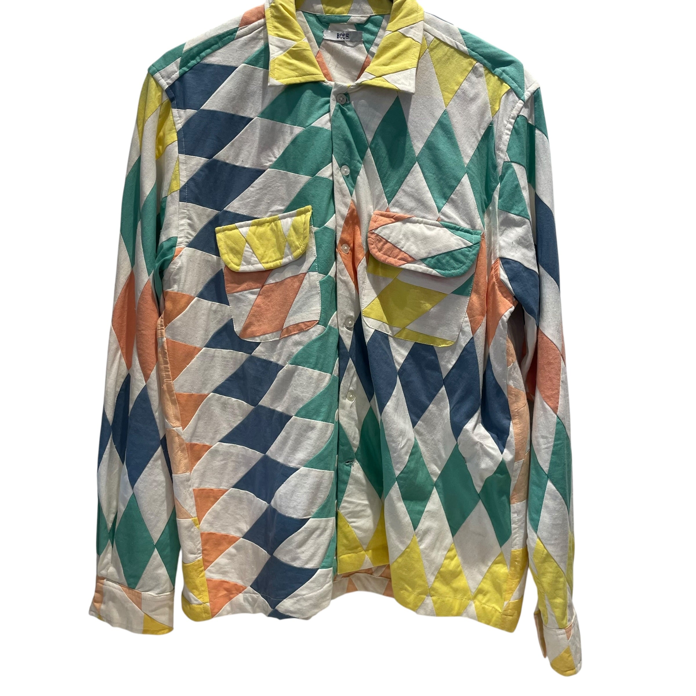 BODE/LS Shirt/M/L/Cotton/MLT/All Over Print/LONESTAR PATCHWORK LS SHIRT view 1