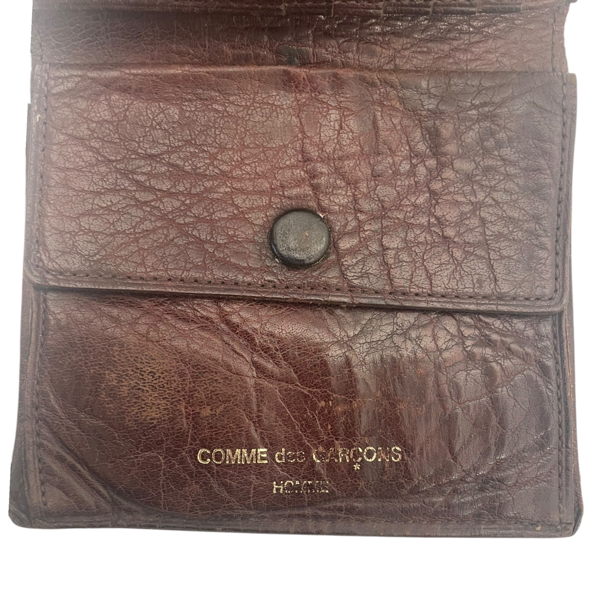 COMME des GARCONS HOMME/Bifold Wallet/Leather/BRW/ view 3