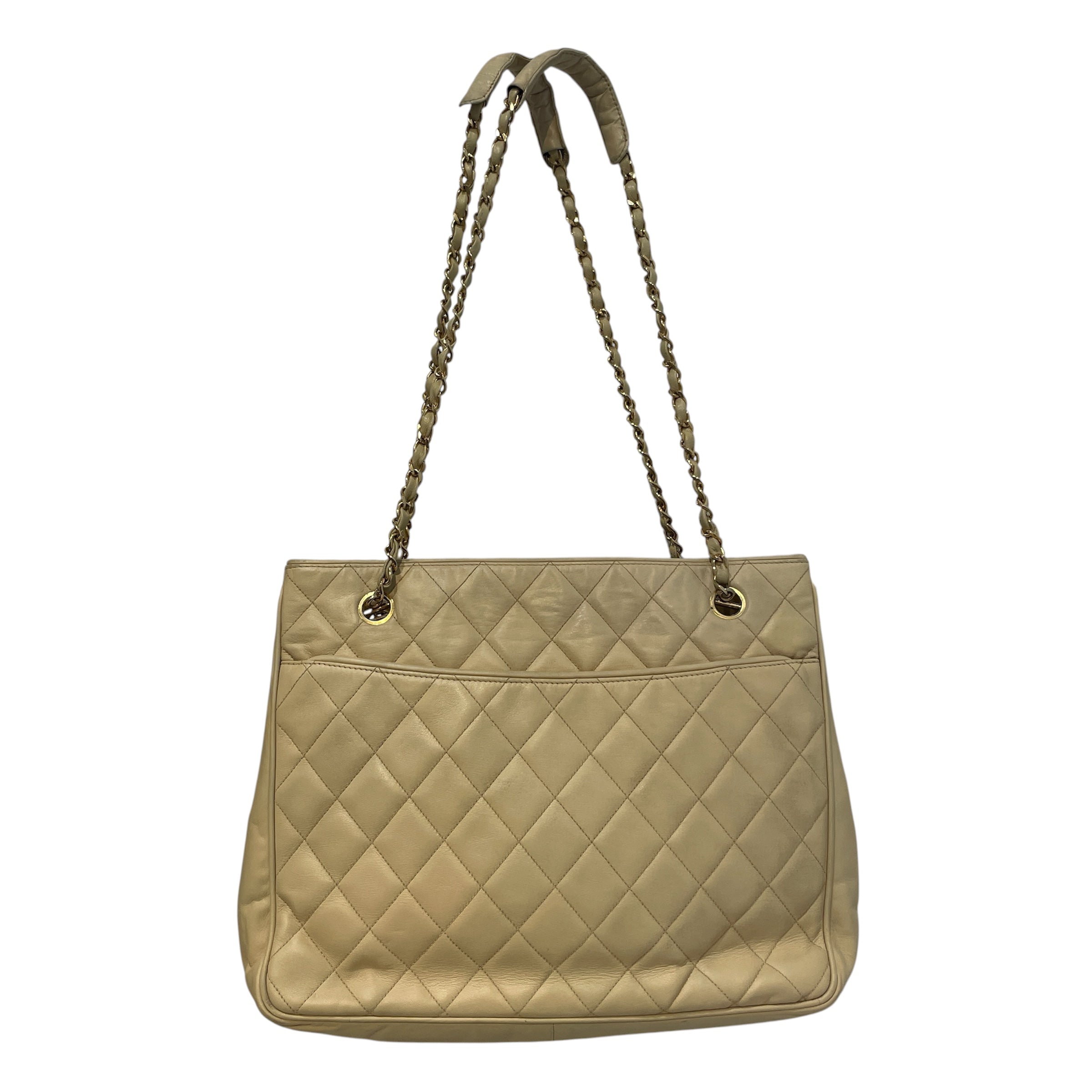 CHANNEL/Tote Bag/Leather/CRM/Lambskin Tote view 2