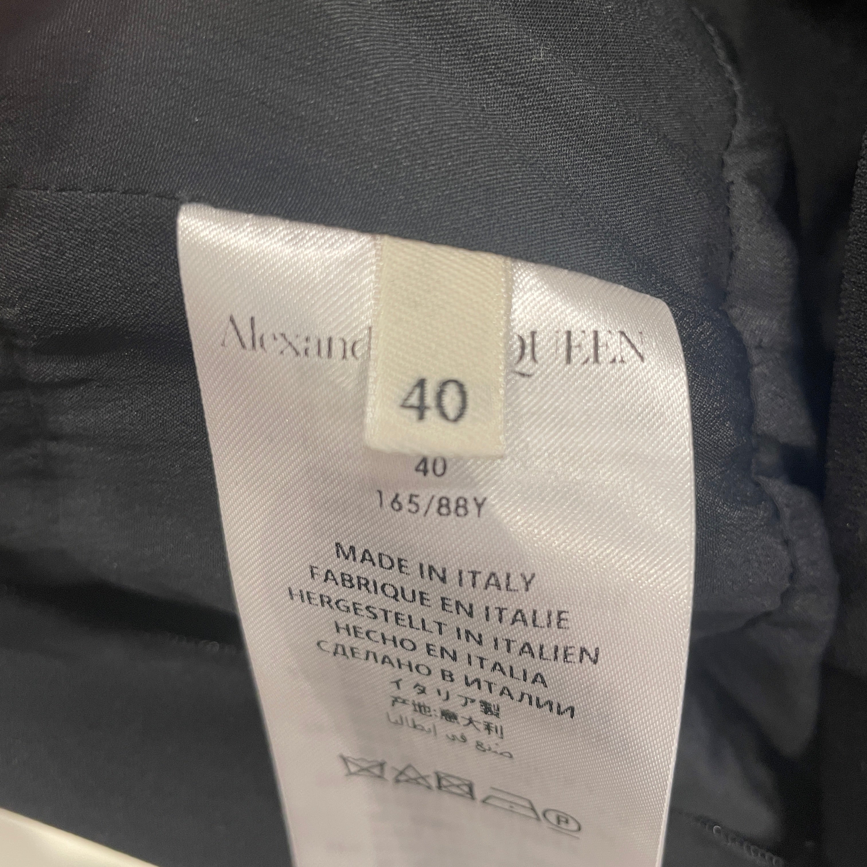Alexander McQueen/SL Dress/40/Silk/BLK/VNECK FLOOR LENGTH view 3