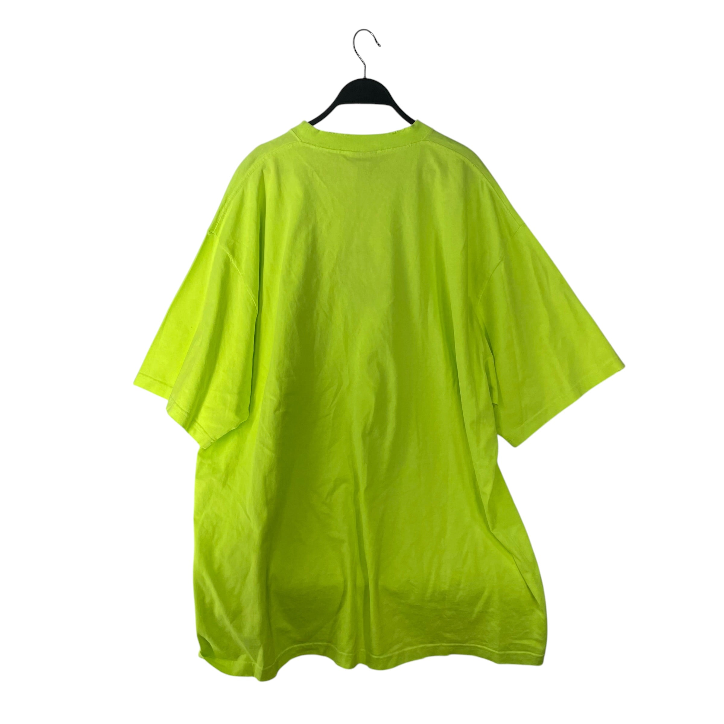 BALENCIAGA/T-Shirt/XXL/Cotton/GRN/CRACKED LOGO TEE view 2