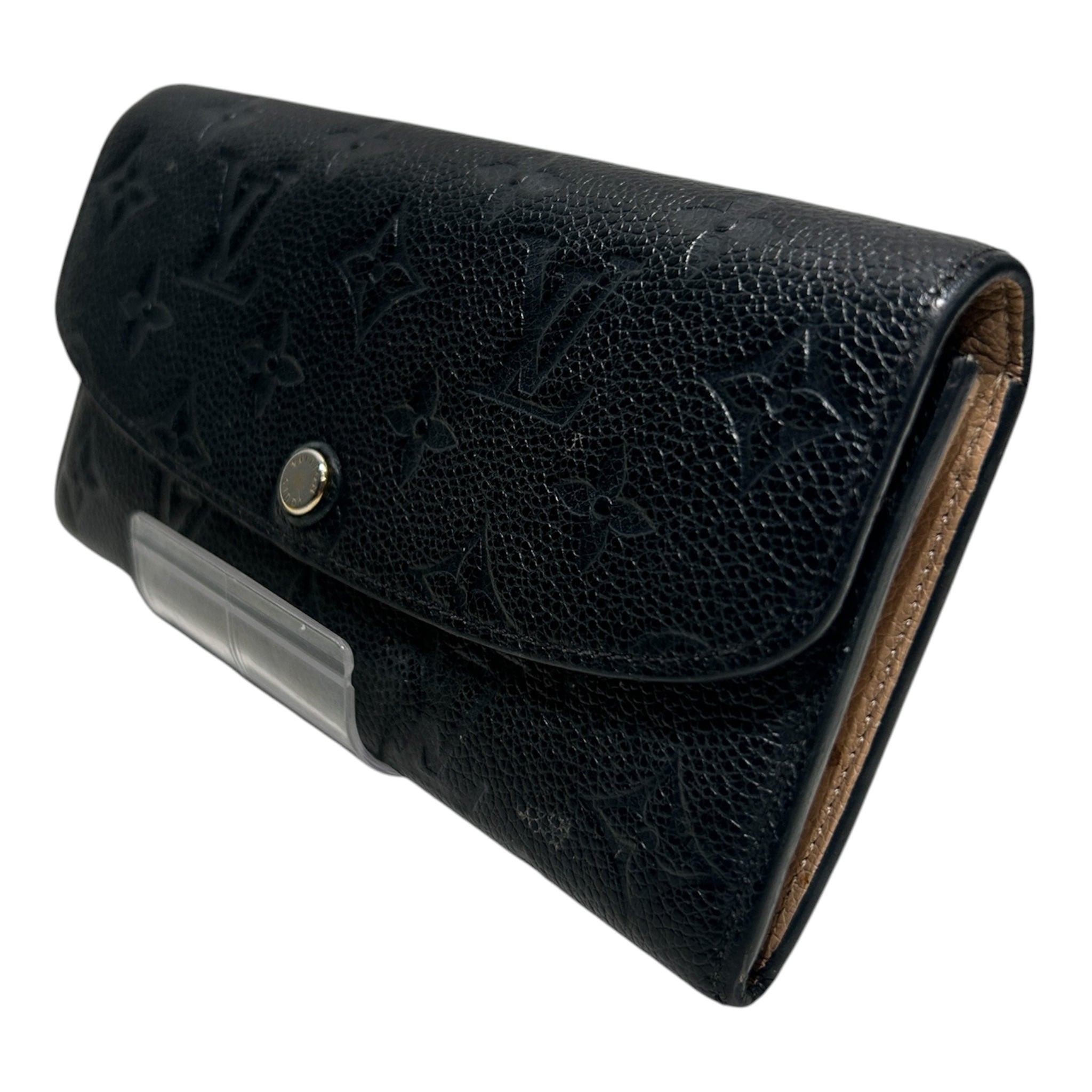 LOUIS VUITTON/Long Wallet/Monogram/Leather/BLK/ view 1