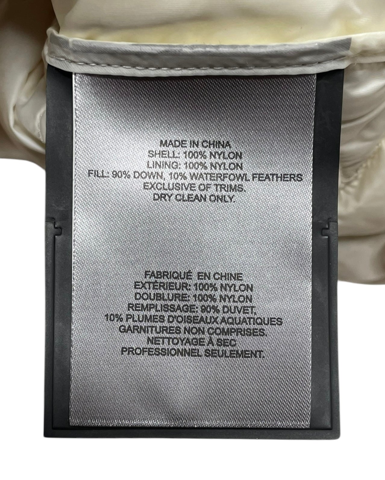 MOOSE KNUCKLES/ECKHAUS LATTA/Puffer Jkt/Nylon/CRM/RUNWAY W TAG view 4