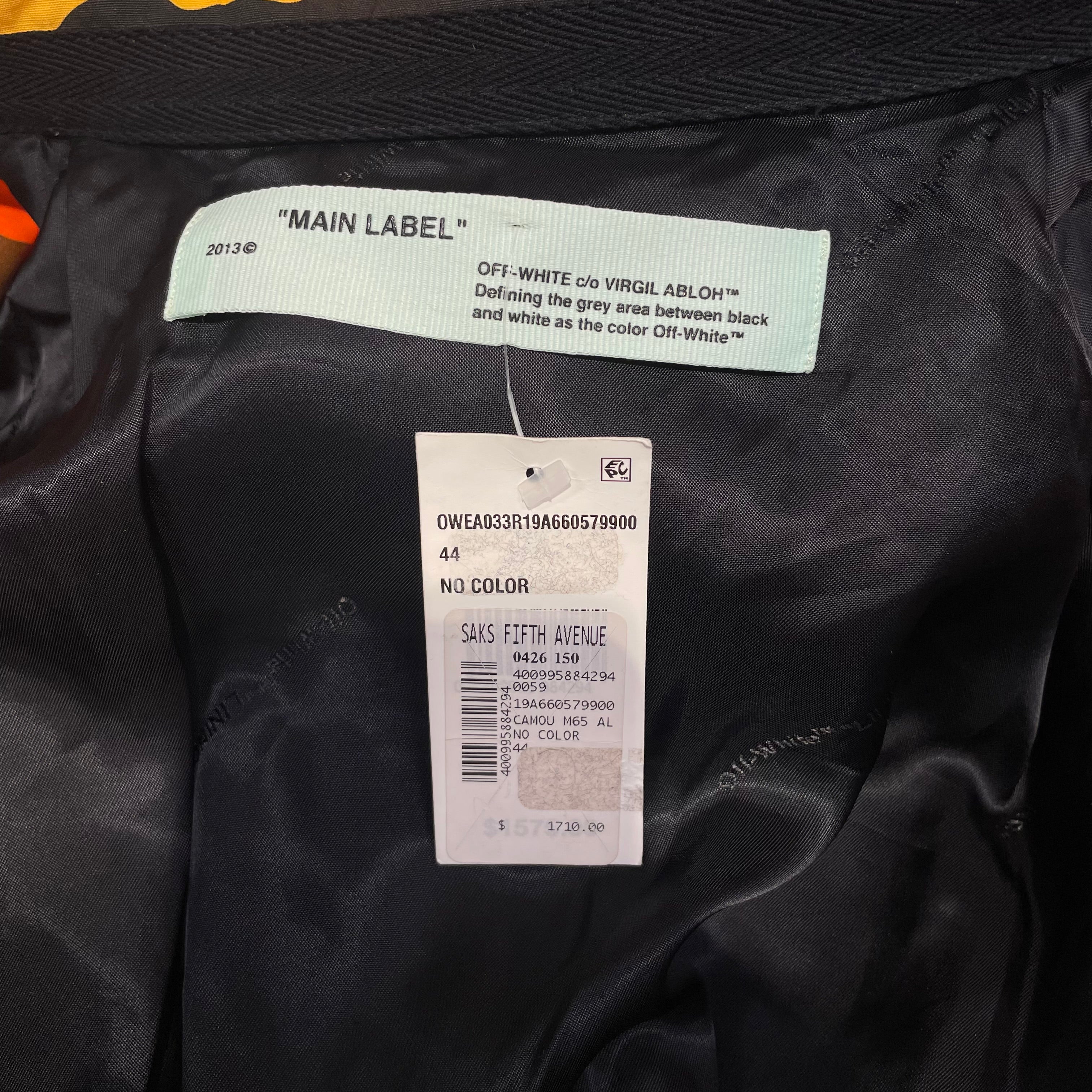 OFF-WHITE/Jacket/Cotton/MLT/OFF WHITE CAMO view 4