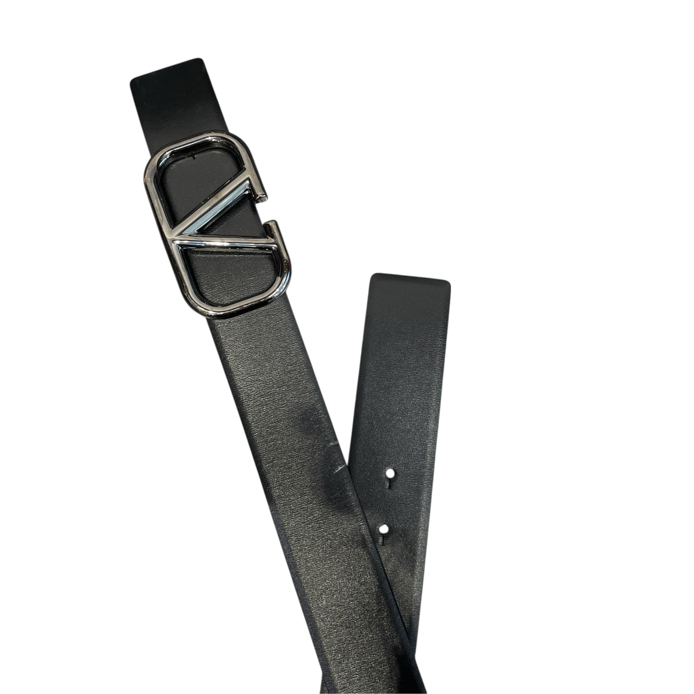 VALENTINO/Belt/Leather/BLK/M's/SIZE 44 view 2