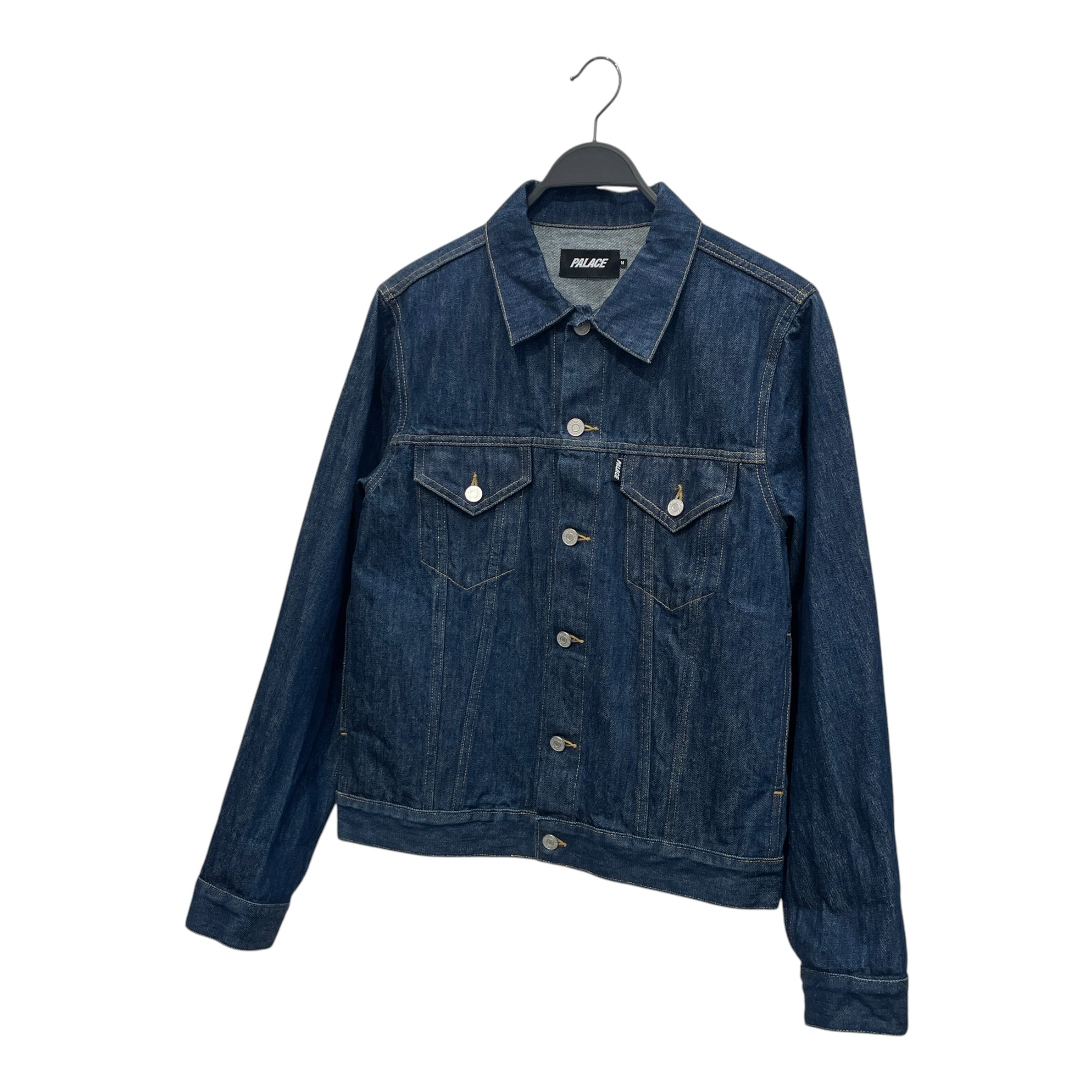 PALACE/Denim Jkt/M/Denim/NVY/white embroidery on back view 1
