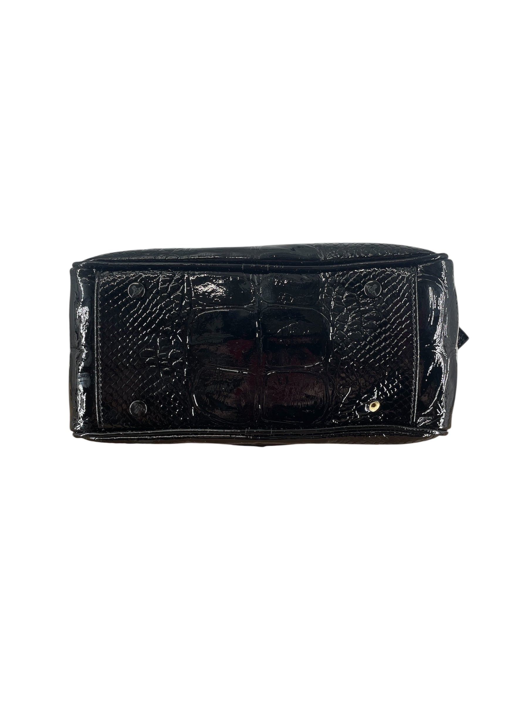Vivienne Westwood/Hand Bag/Animal Pattern/Leather/BLK/CROCSKIN ARCHIVE CHAIN BAG view 3