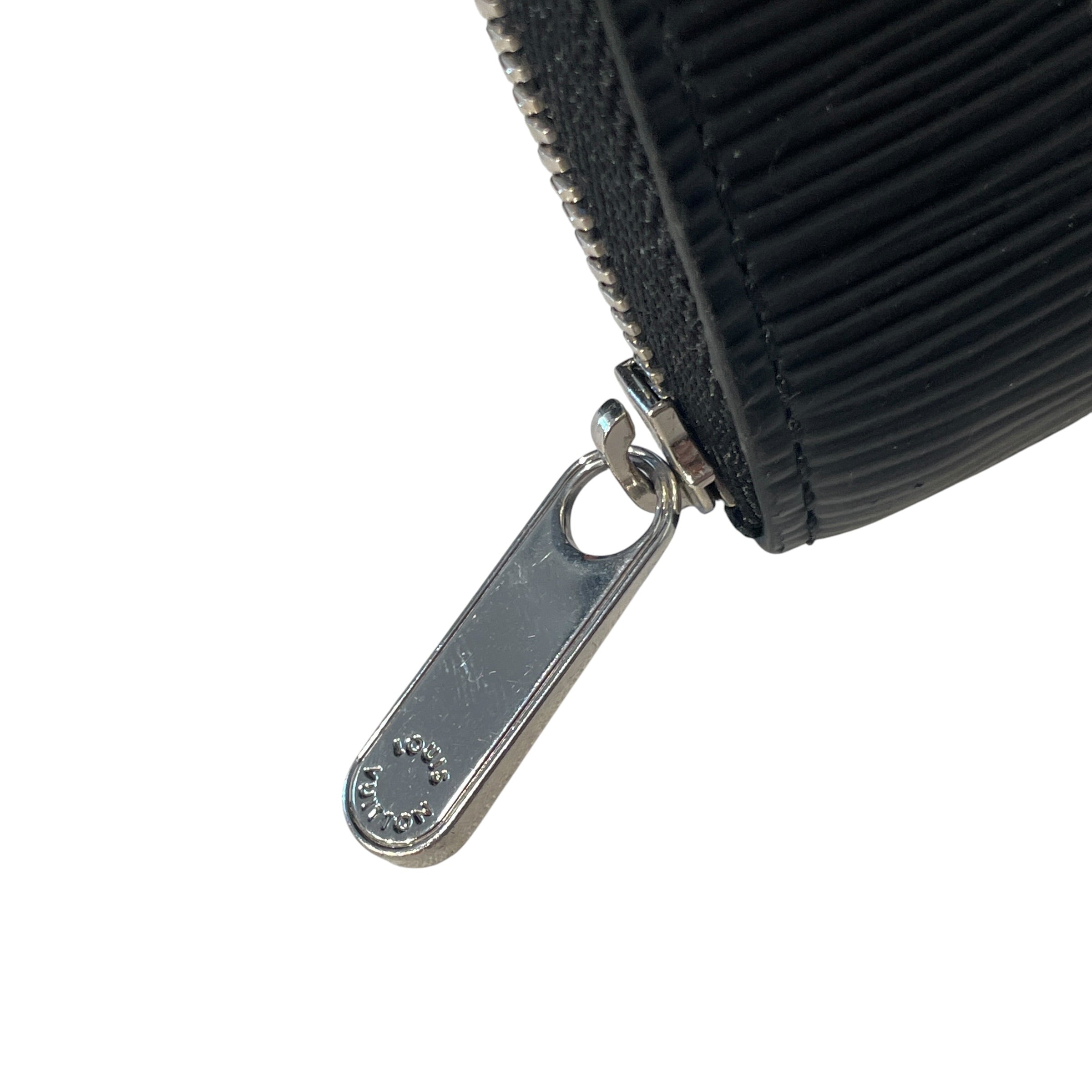 LOUIS VUITTON/Bifold Wallet/Leather/BLK/M's/EPI ZIP WALLET view 4