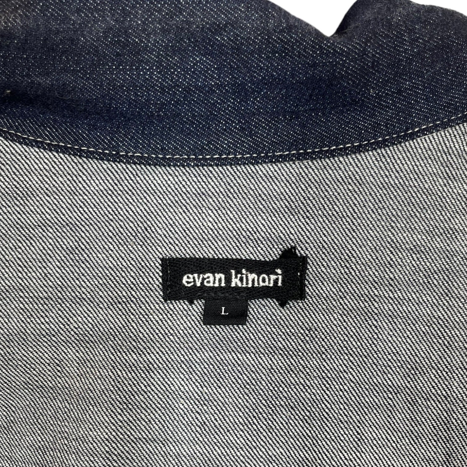 evan kinori/Denim Jkt/L/Cotton/BLU/Double Pocket Zip Up Jacket view 3