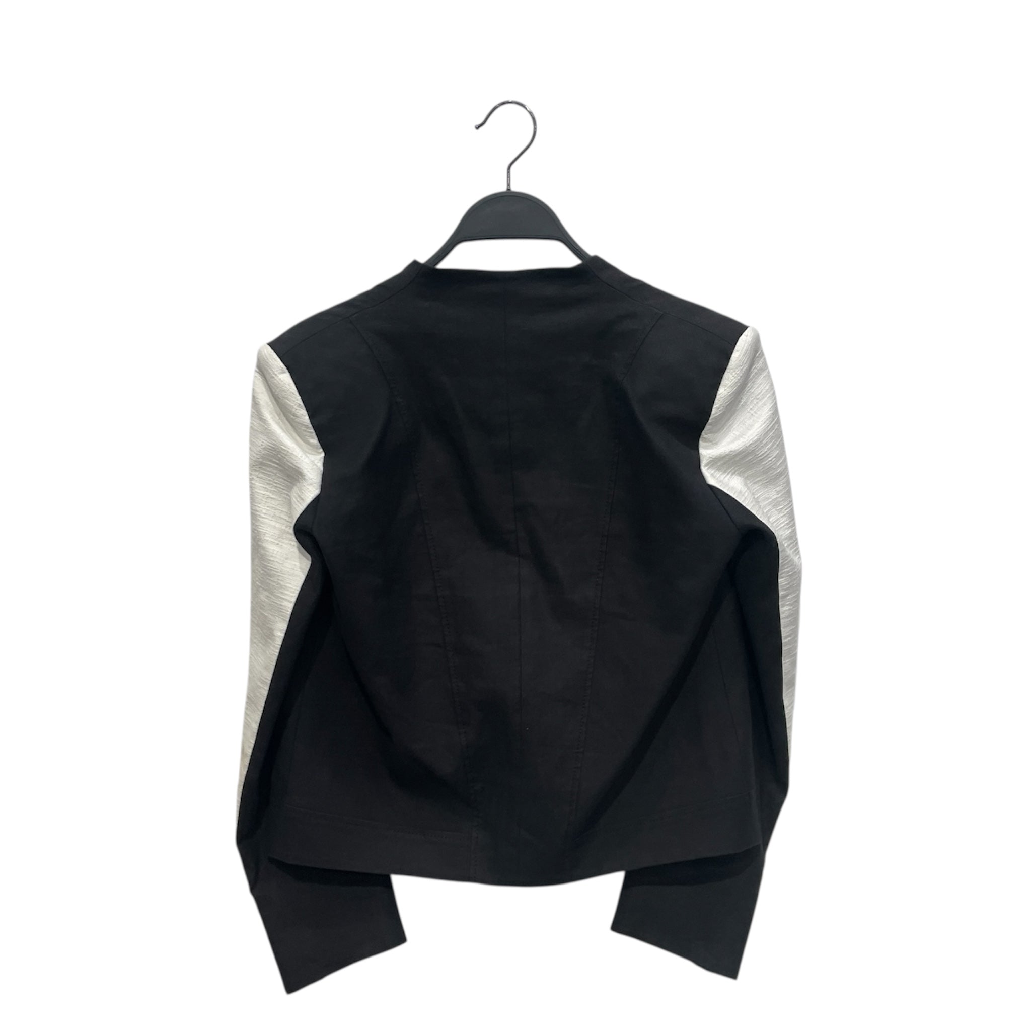 Helmut Lang/Tailored Jkt/0/Cotton/BLK/WHITE SLEEVE SINGLE BUTTON JKT view 2