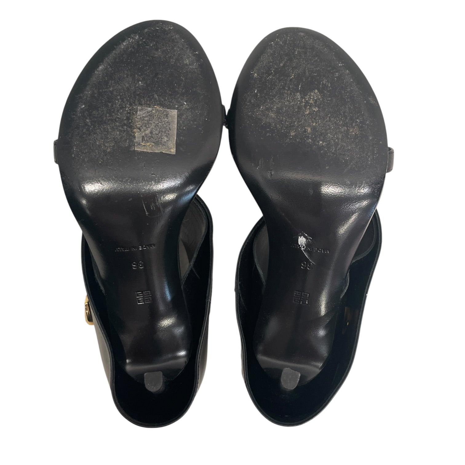 GIVENCHY/Heels/EU 36/Leather/BLK/LEATHER HEELED HEART LOCKET view 4